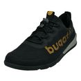 bugatti slip-on sneakers met gekleurd tegengevoerd textiel zwart