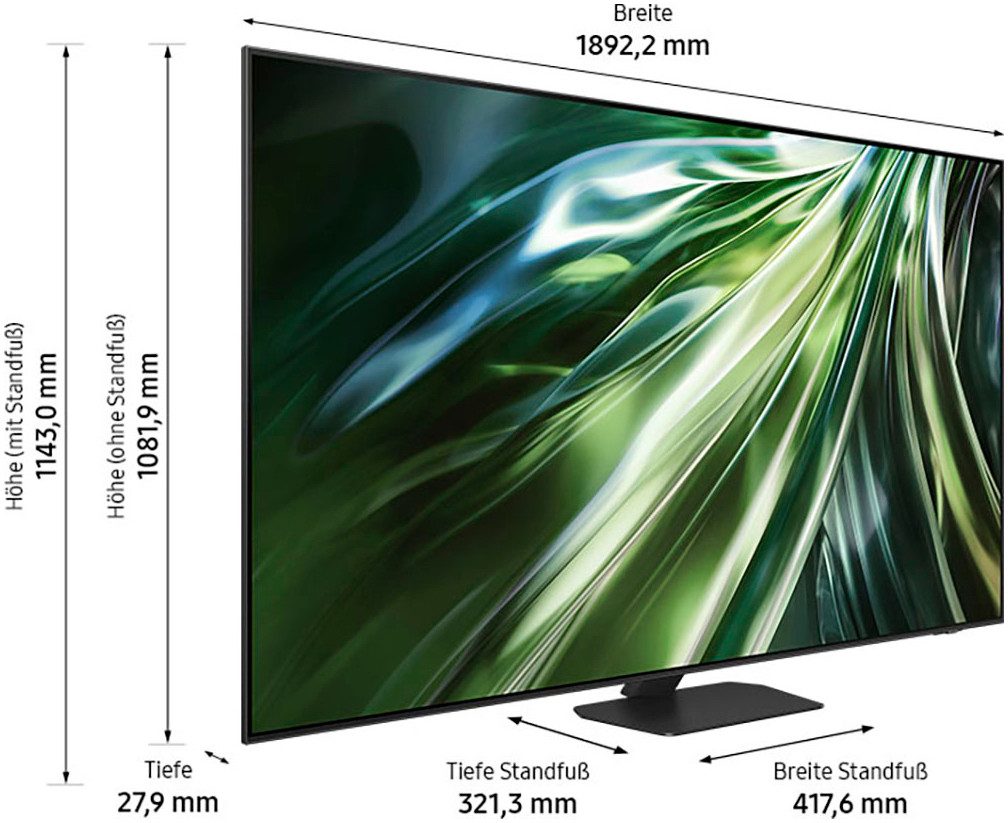 Samsung QLED mini led-tv GQ75QN90DAT, 214 cm / 85", 4K Ultra HD, Smart TV