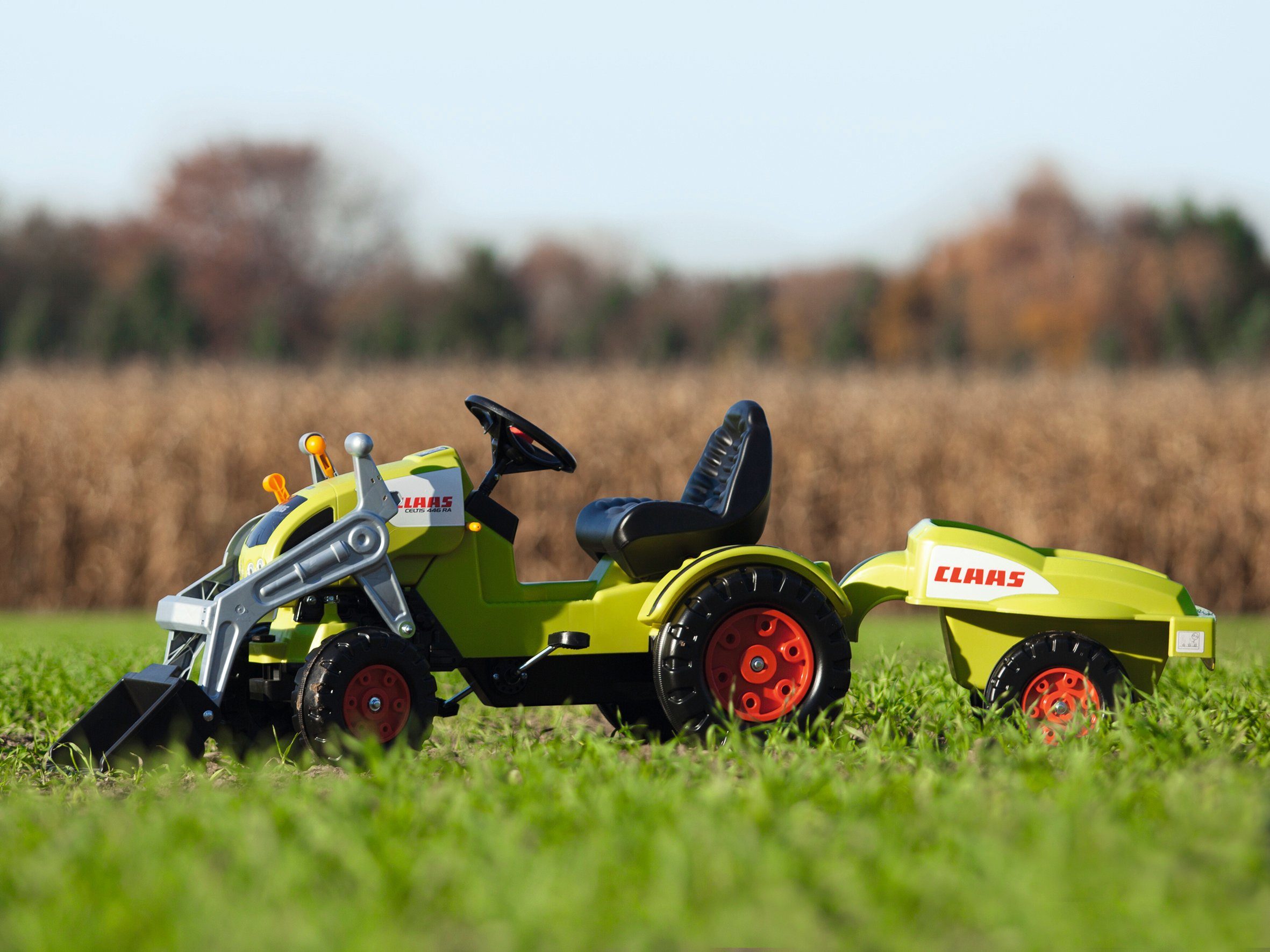 BIG Traptractor Claas Celtis Loader BxDxH: 46x169x54 cm, met aanhanger