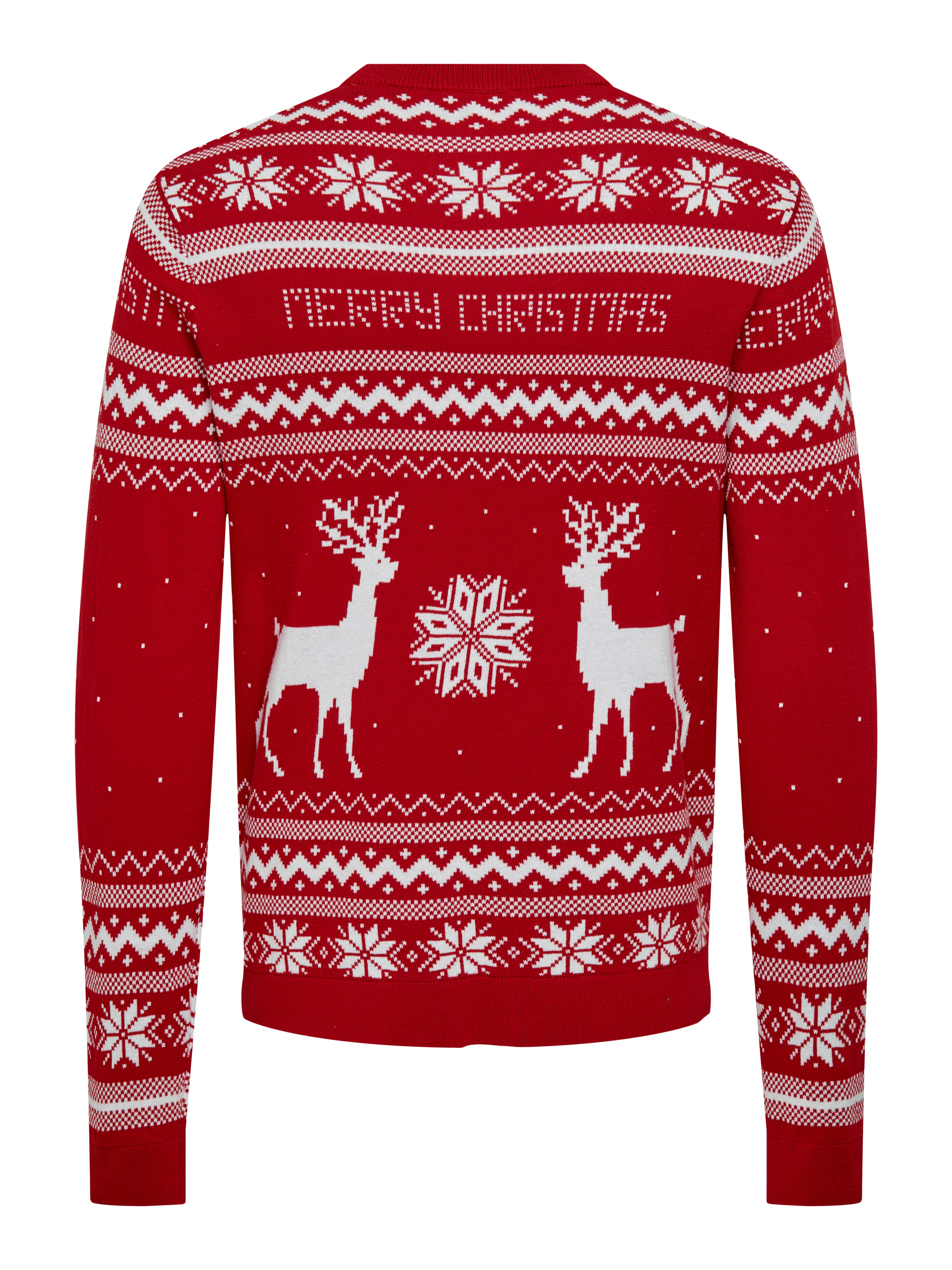 ONLY & SONS Trui met ronde hals ONSXMAS REG 5 JAQ CREW KNIT