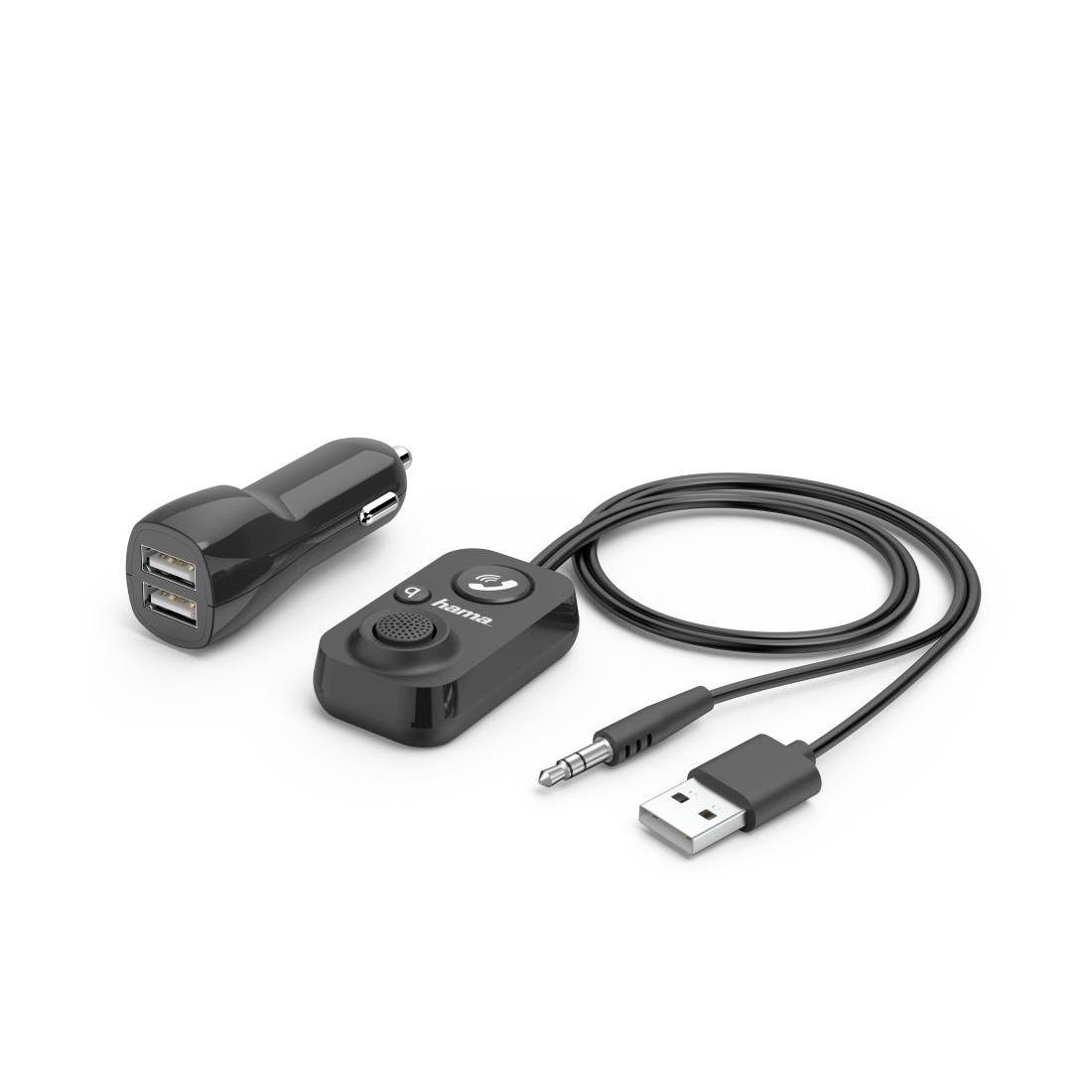 Hama USB-adapter Bluetooth®-handsfreefunctie voor auto's met aux-in BT audio adapter