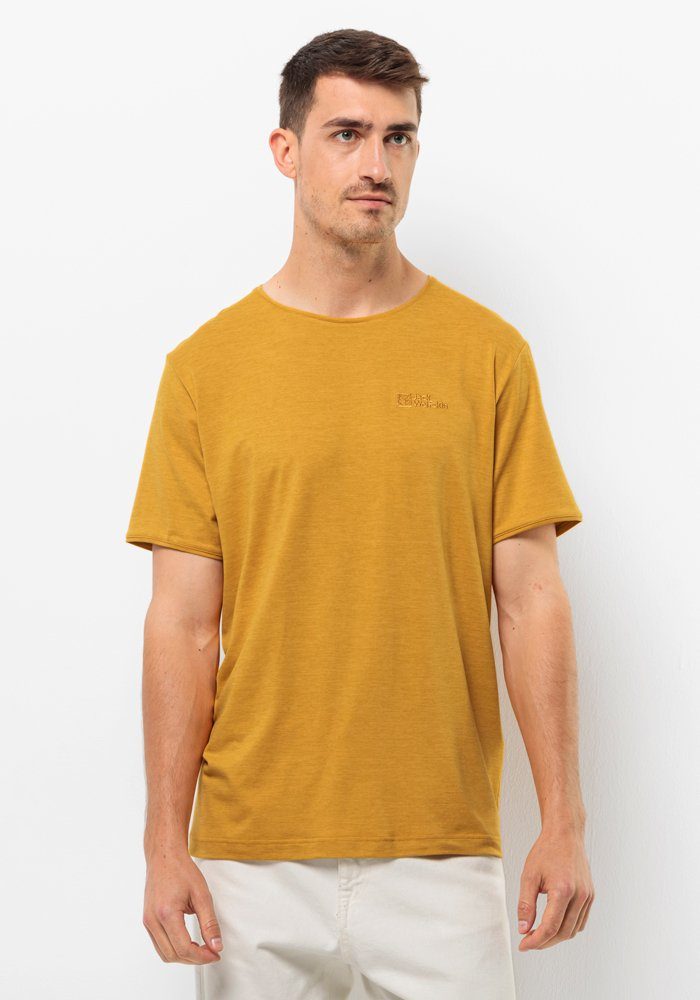 Jack Wolfskin Travel T-Shirt Men Functioneel shirt Heren 3XL bruin curry