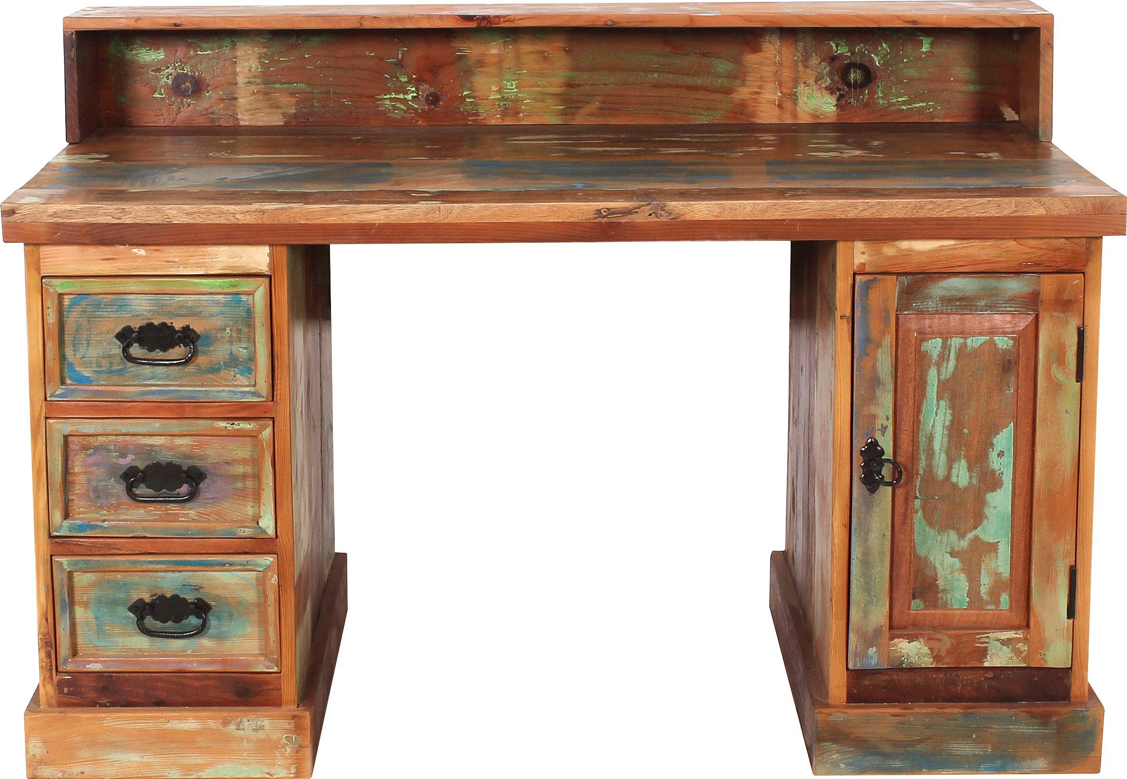 SIT Bureau Secretaris van gerecycled gebruikt hout met verfresten