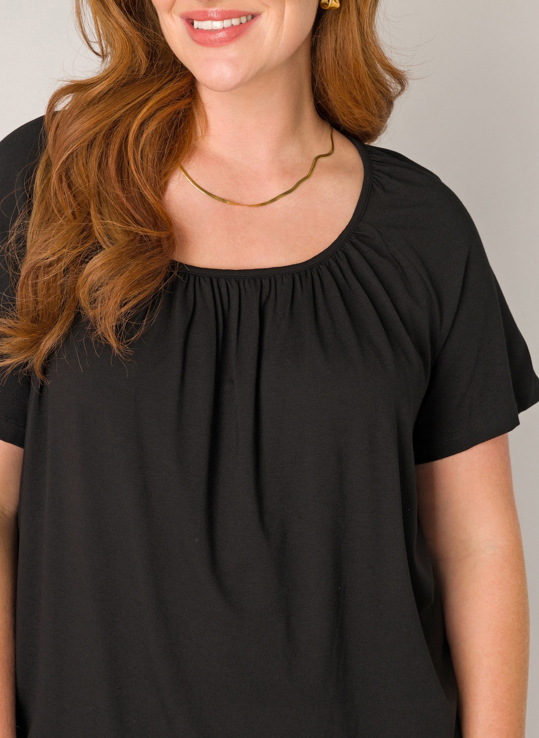 Base Level Curvy Ballonshirt Yoni Elastische zoom