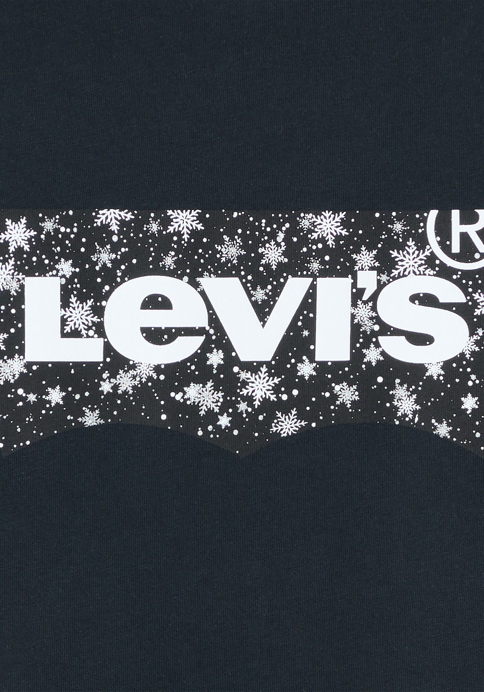 Levi's® Shirt met ronde hals The Perfect Tee met logo in metallic-holoprint