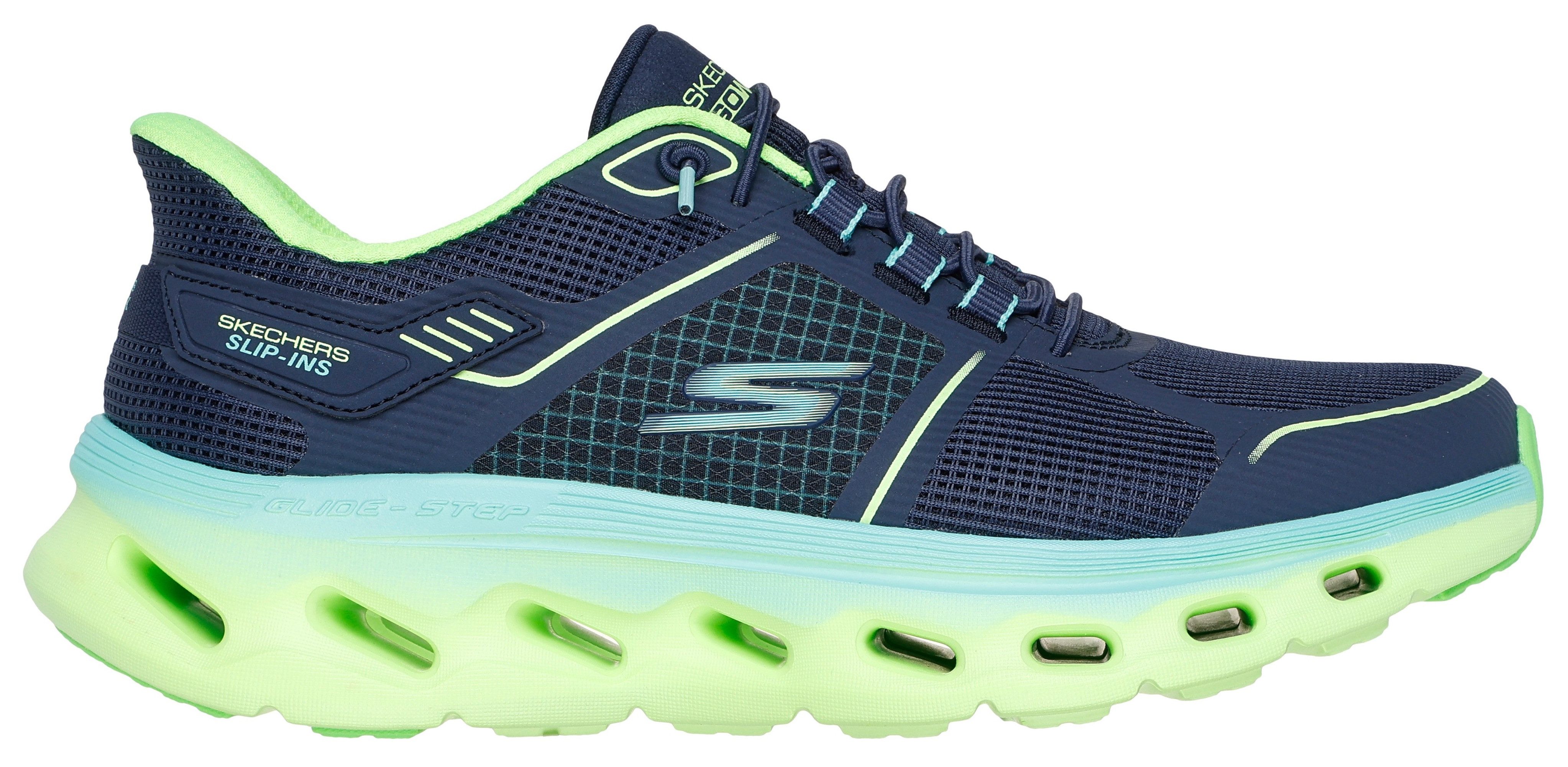 Skechers Slip-on sneakers GO WALK GLIDE-STEP 2.0-ELEKTRA , vrijetijdsschoen, sportschoen met geïntegreerde slip-ins functie