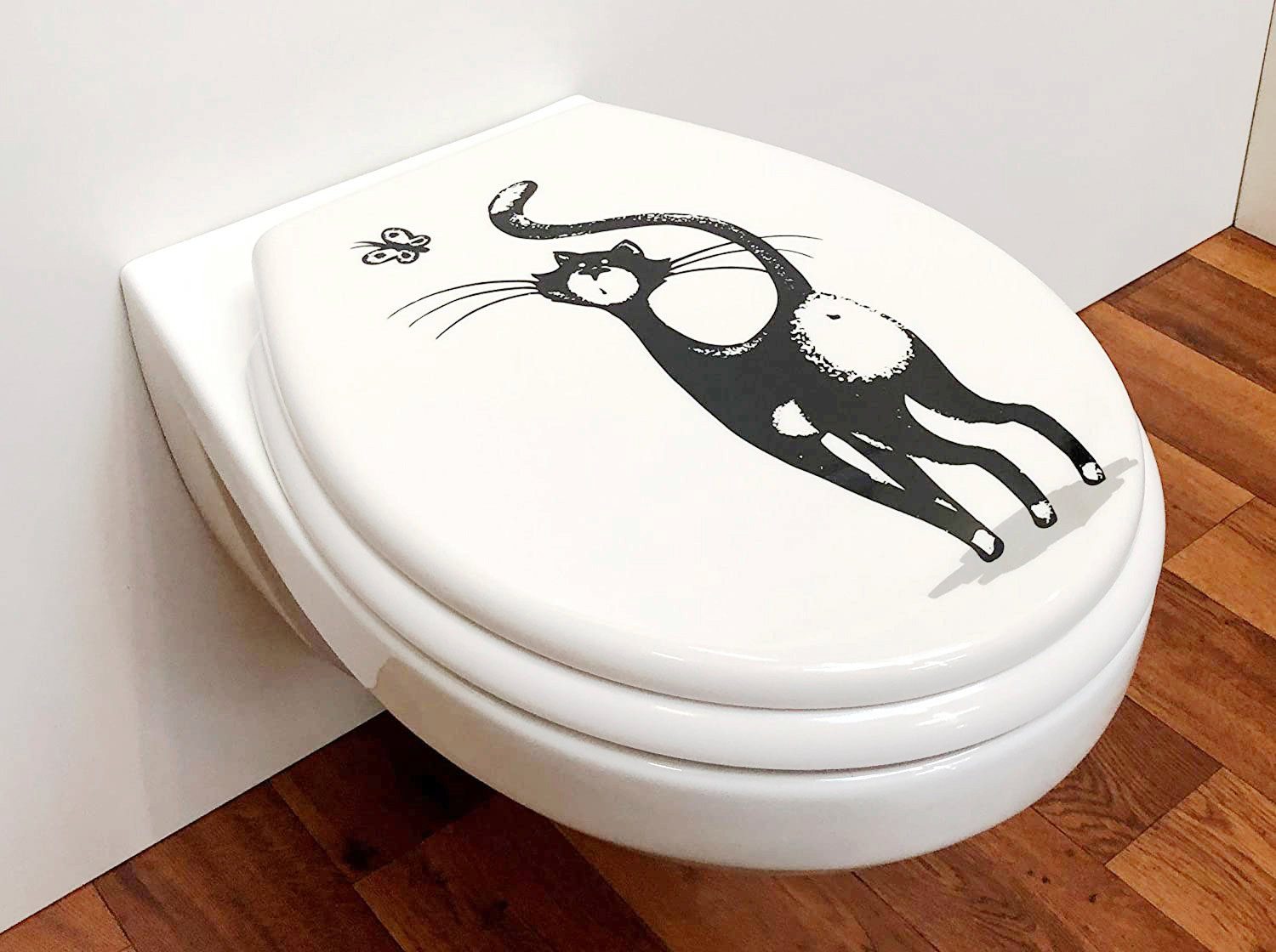 ADOB Toiletzitting Kat Soft-closemechanisme, voor het schoonmaken afneembaar