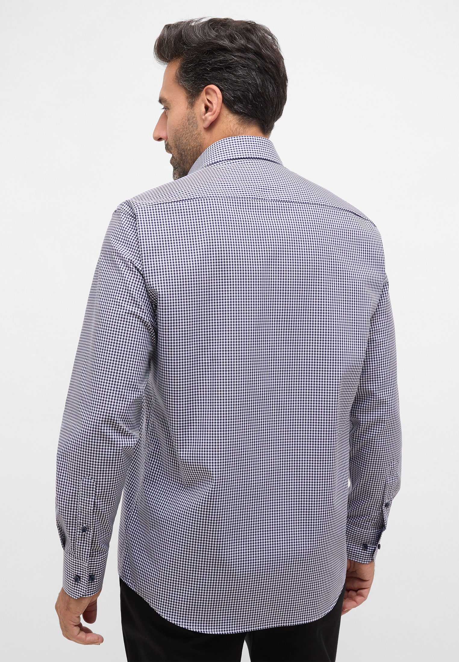 Eterna Overhemd met lange mouwen Comfort fit NON IRON (strijkvrij)