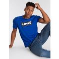 levi's t-shirt le graphic crewneck tee met batwing-logo blauw