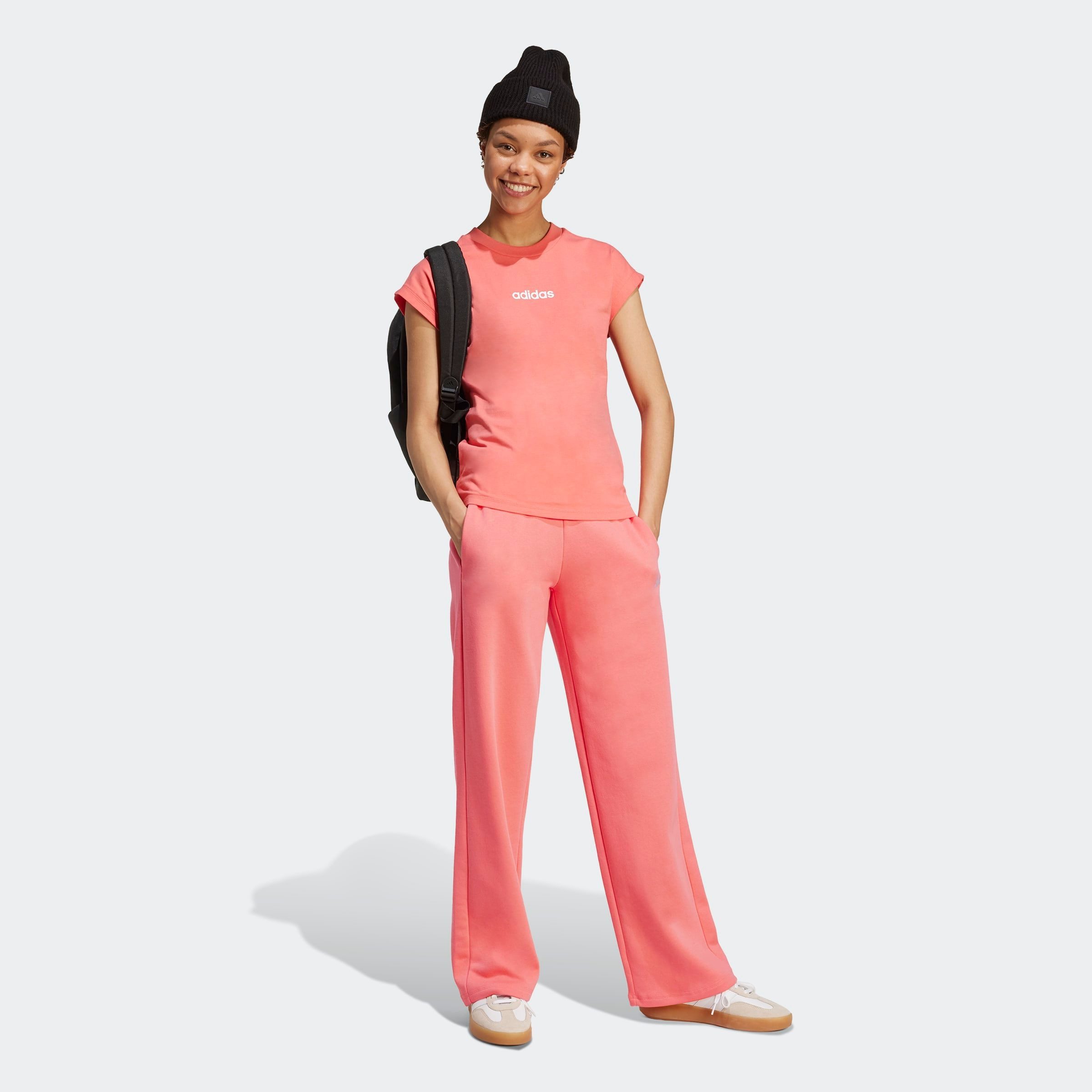 adidas Sportswear T-shirt W LIN SJ T Basic T-shirt van zacht materiaal