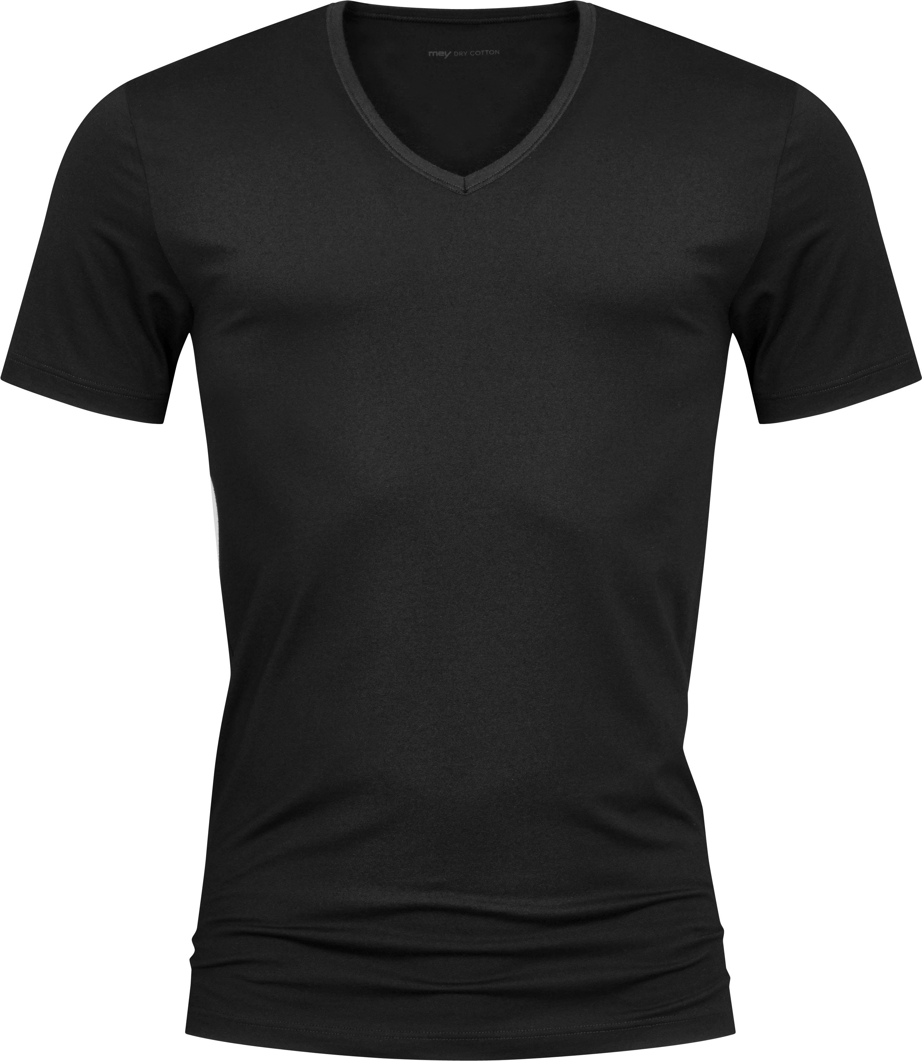 Mey Shirt voor eronder Dry Cotton met v-hals en halve mouwen