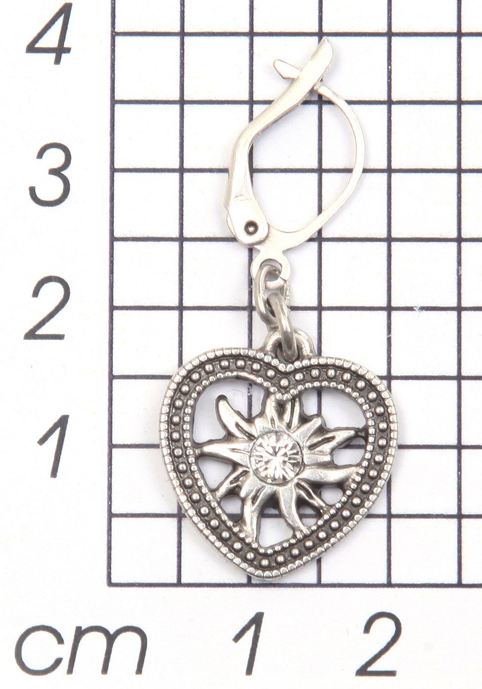 Firetti Paar oorhangers Harten/edelweiss, zoet, liefdevol