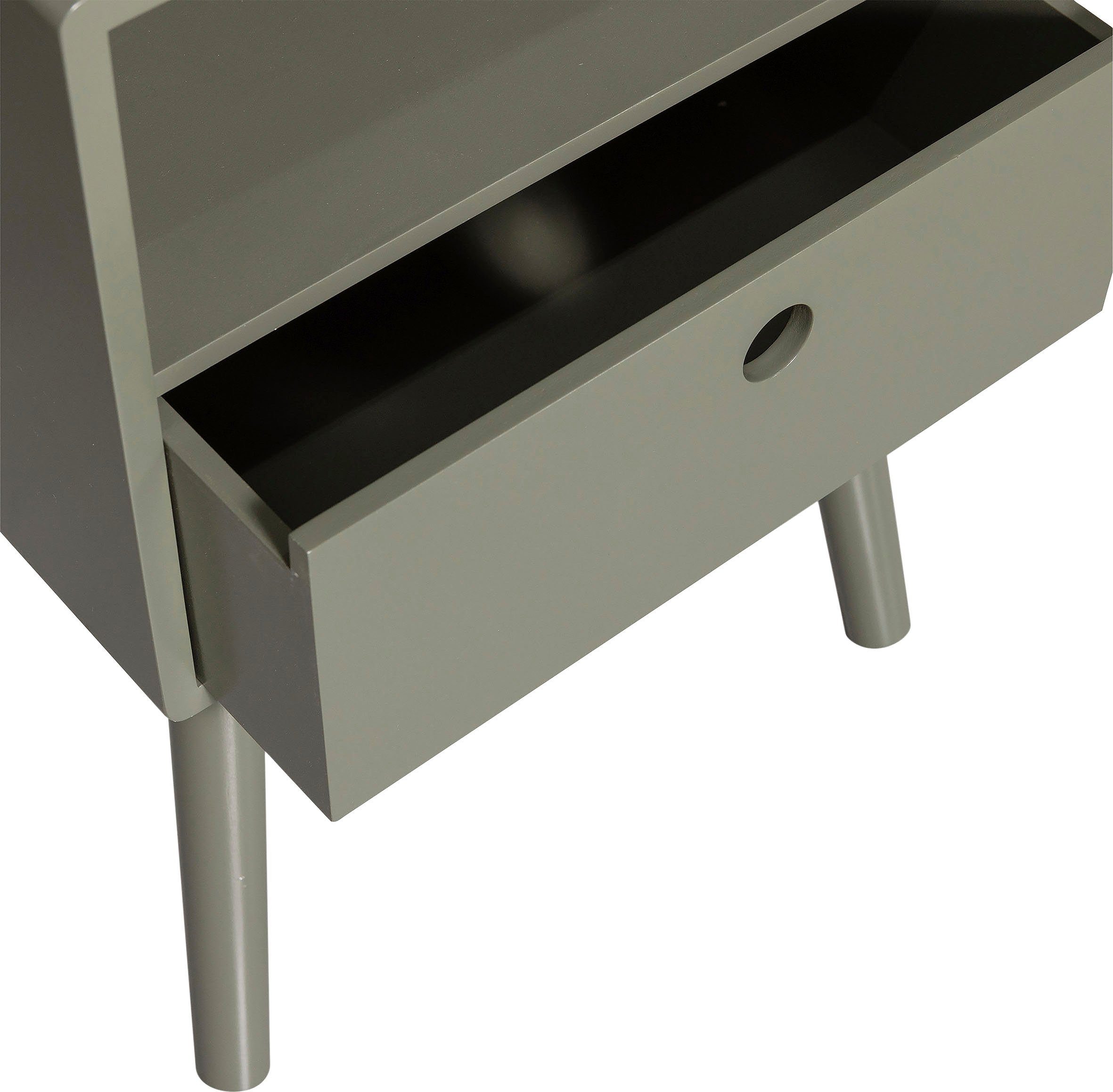 WOOOD Nachtkastje Vienna inclusief eenvoudige wandbevestiging, h 53 cm x b 36 cm