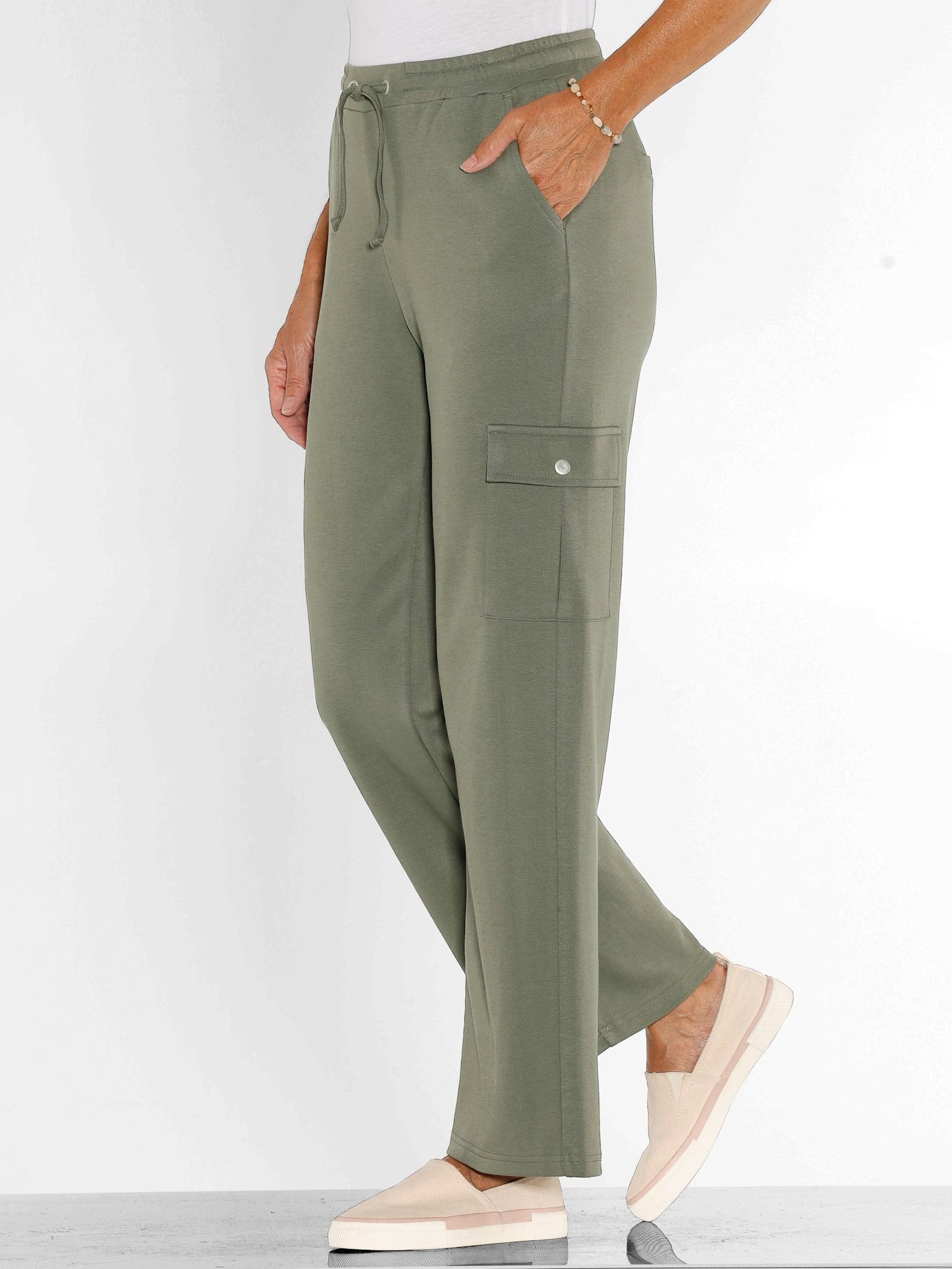Classic Basics Cargobroek dames cargo broeken maat 56 groen