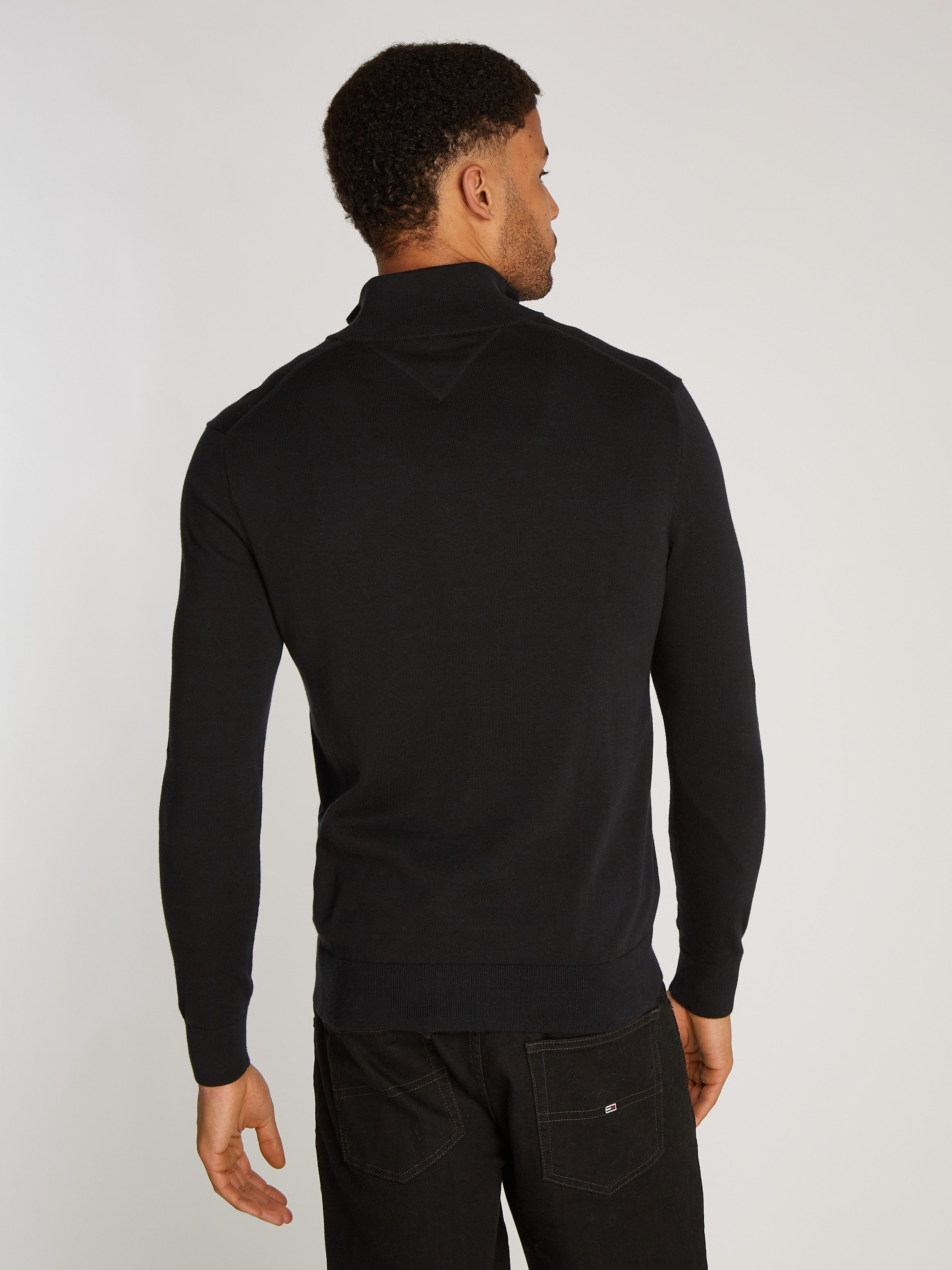 Tommy Hilfiger Schipperstrui ESSENTIAL COTTON ZIP MOCK