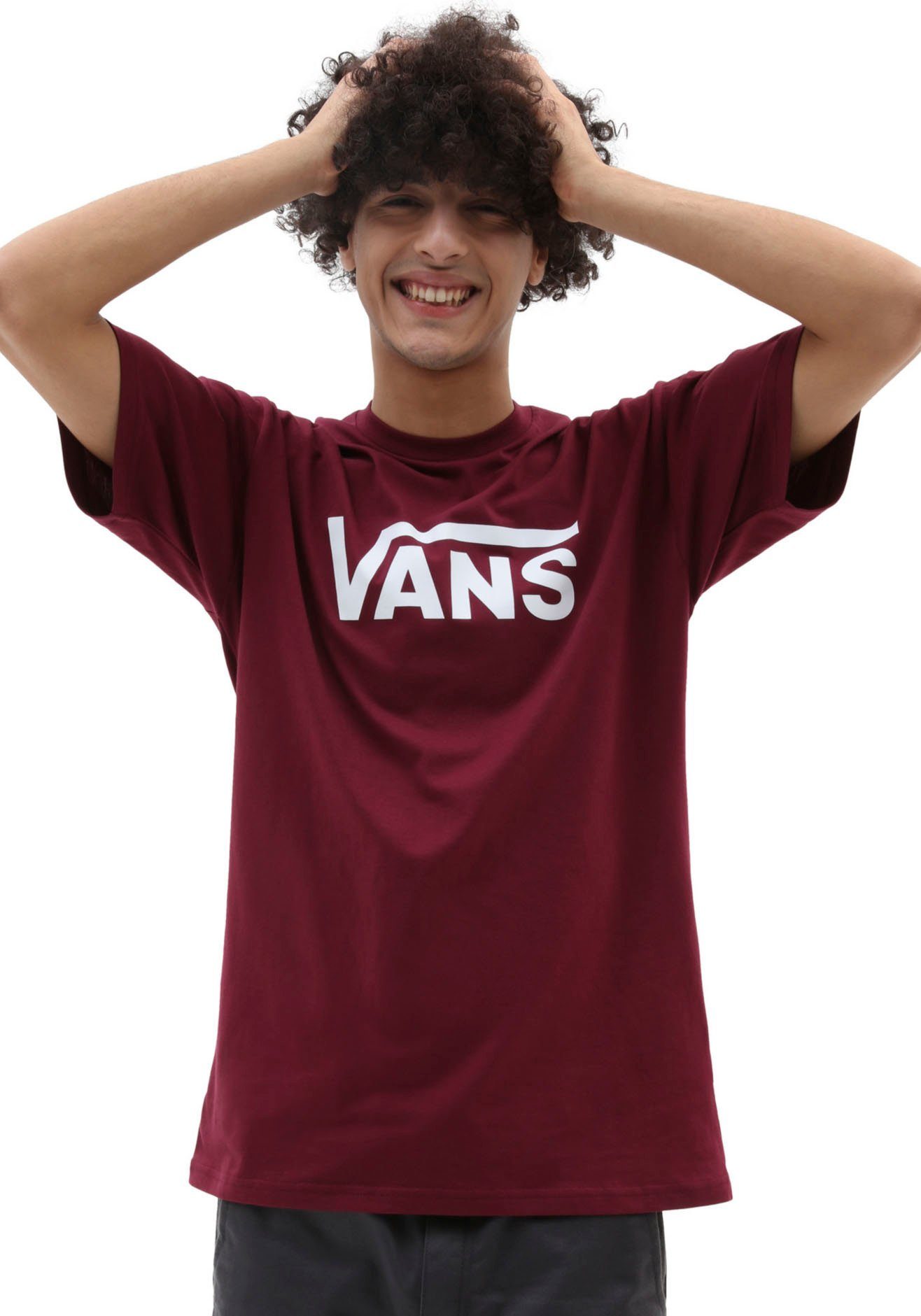 Vans T-shirt SP19 M CORE APPAREL Basic T-shirt met grote logo-print heren t-shirts maat S rood
