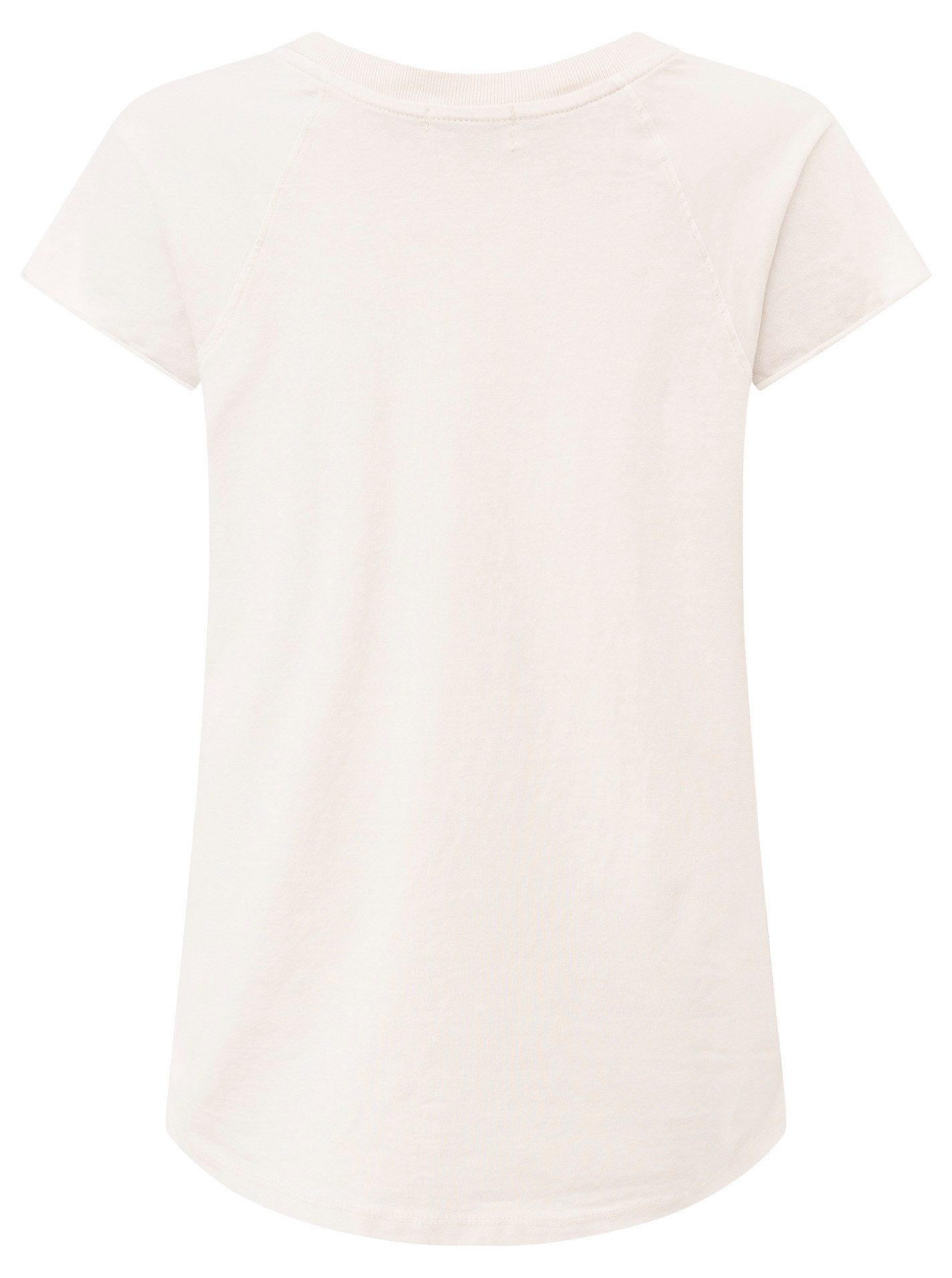 Zwillingsherz Shirt met korte mouwen Oversized shirt met stempeldruk "Positive Mind" met v-halslijn en stempeldruk, licht oversized gesneden