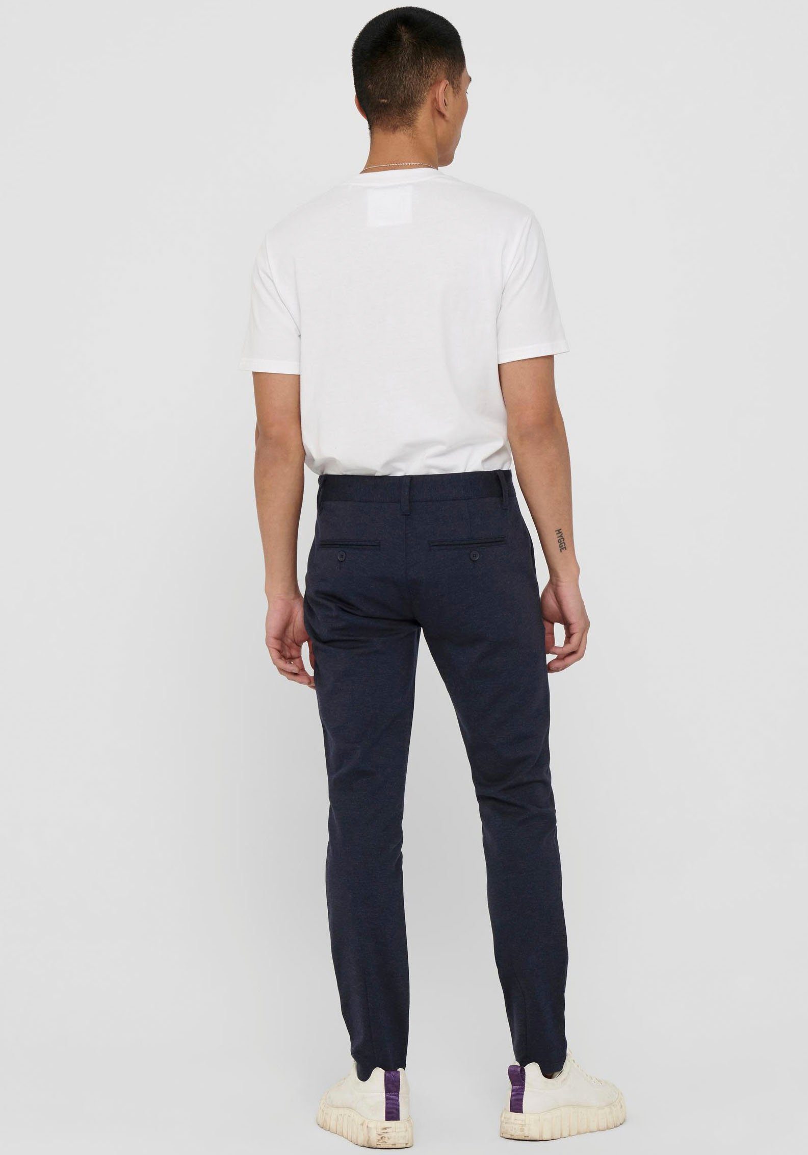 ONLY & SONS Chino met gesloten achterzakken