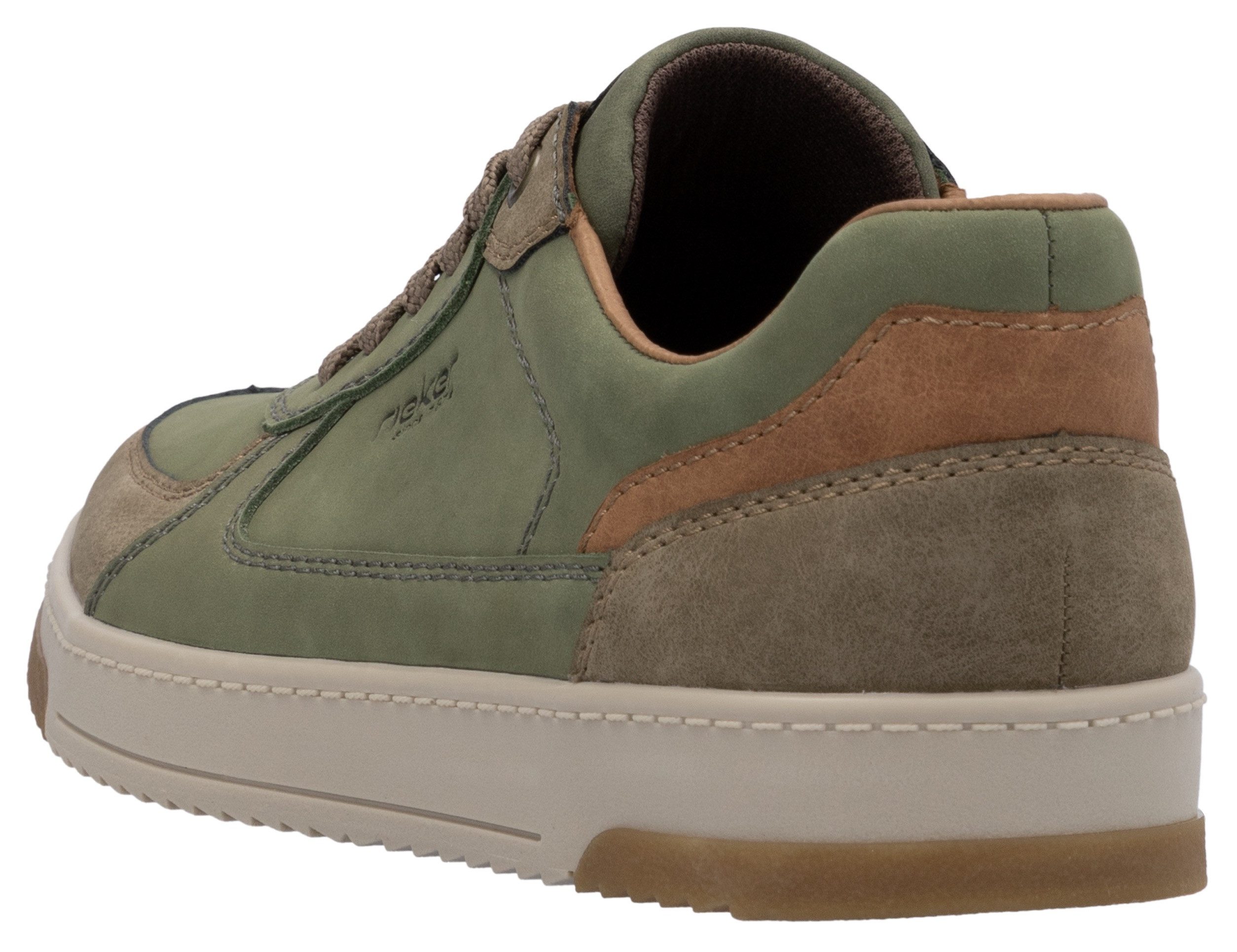 Rieker Sneakers , vrijetijdsschoen, halfschoen, veterschoen met gepolsterde schacht