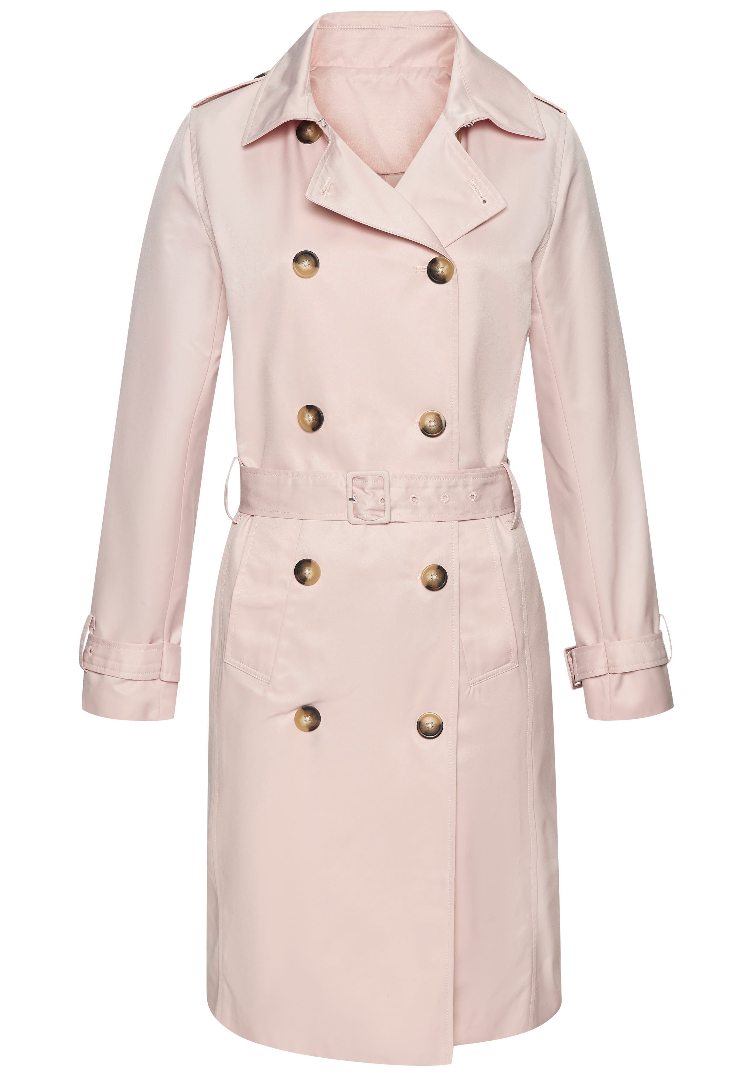 Lascana Trenchcoat met pas, onderhoudsvriendelijke materiaalmix