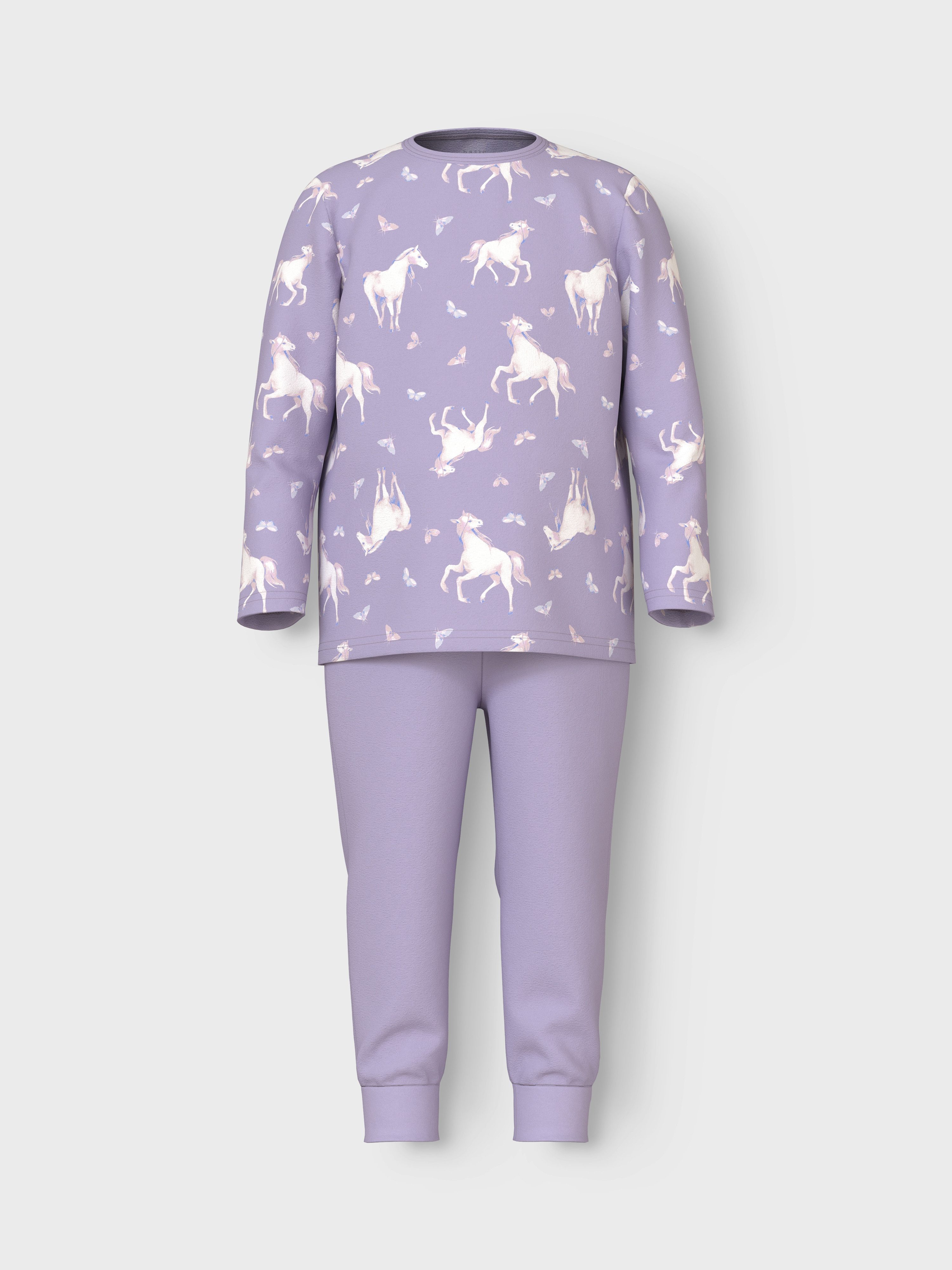 Name It Pyjama NMFNIGHTSET PASTEL LILAC HORSE NOOS (set 2-delig)