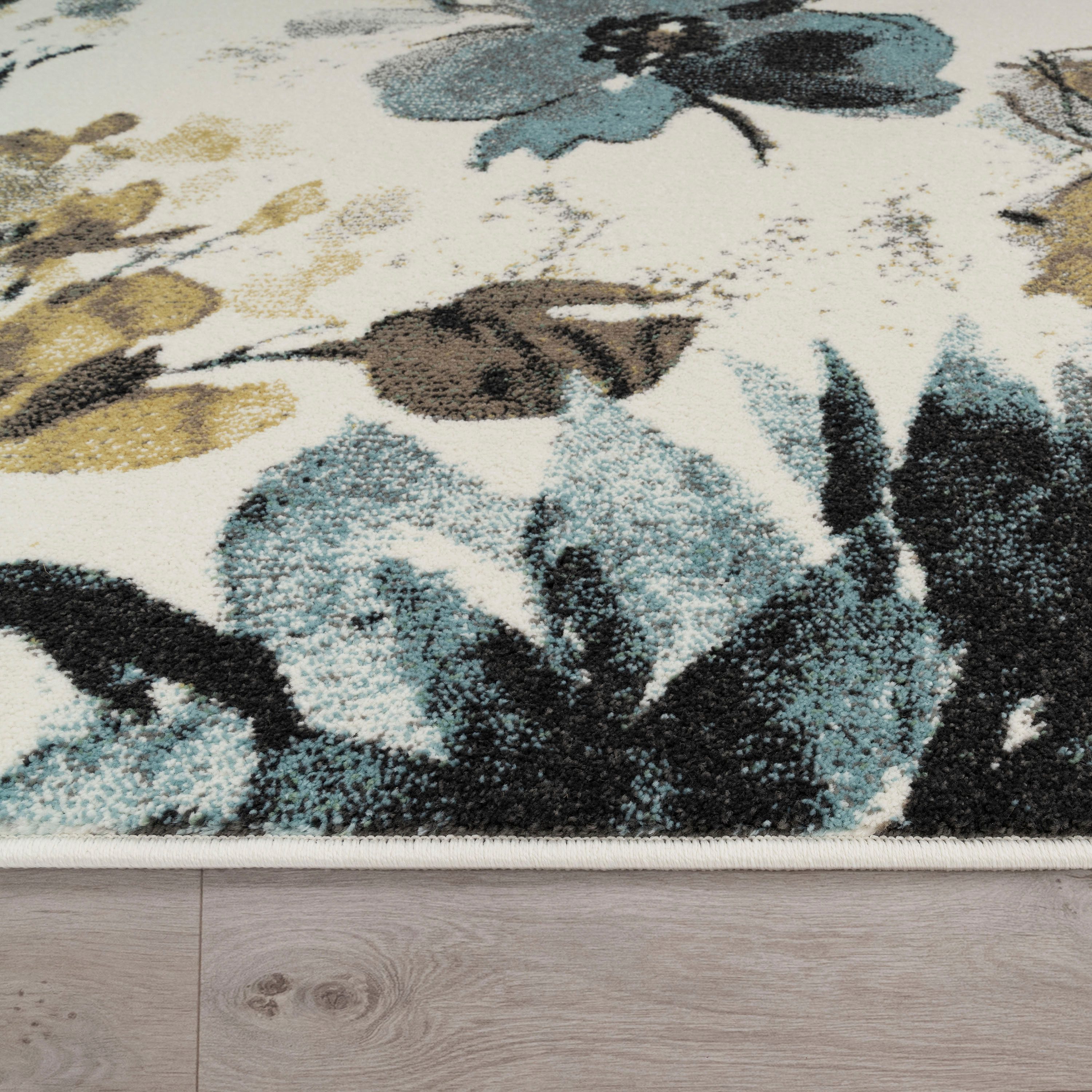 Paco Home Vloerkleed Kosy 515 Korte pool, kleurrijk bloemendesign, ideaal in de woonkamer & slaapkamer