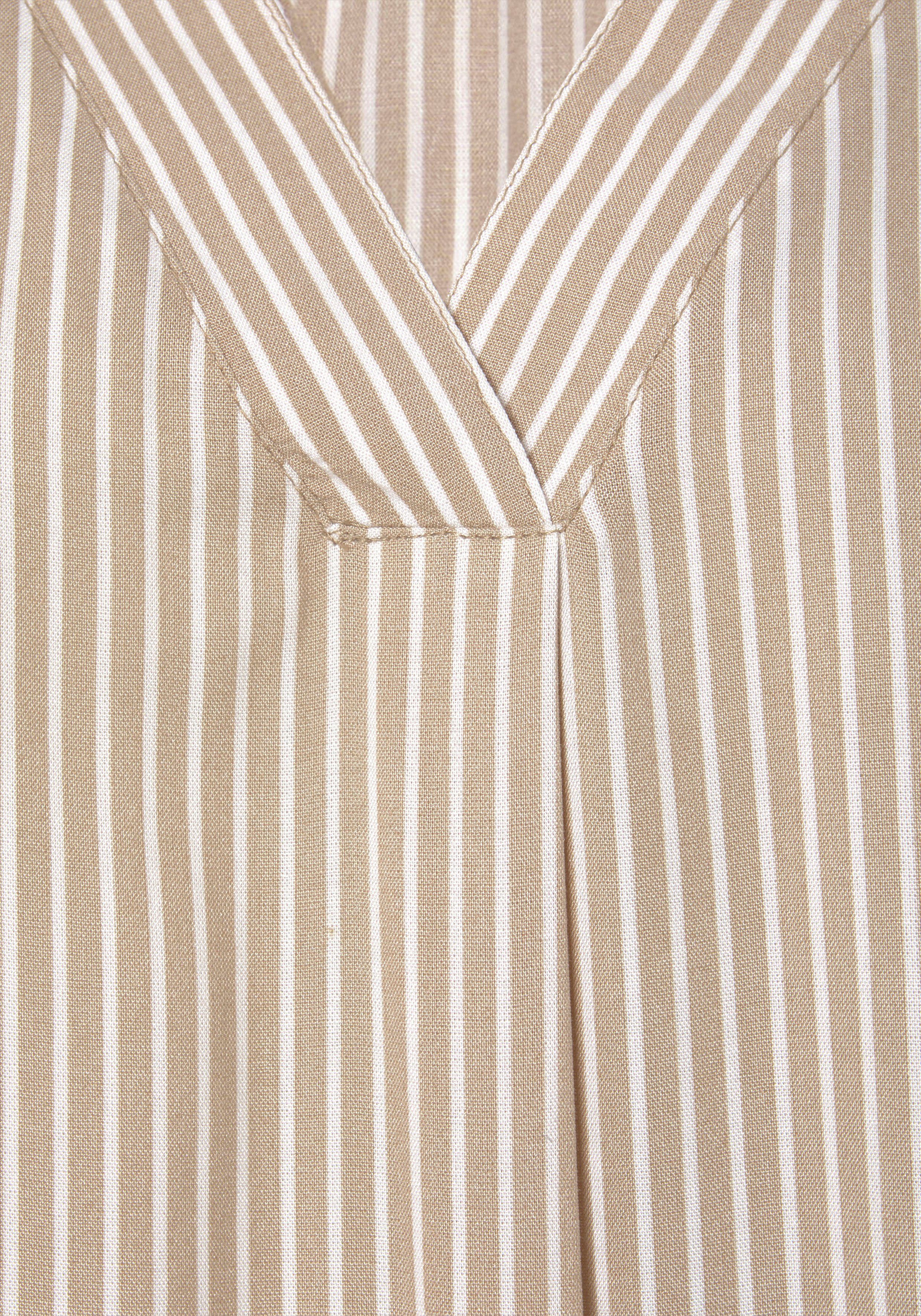 Vivance Blouse met korte mouwen met streep-ontwerp, damesblouse, casual