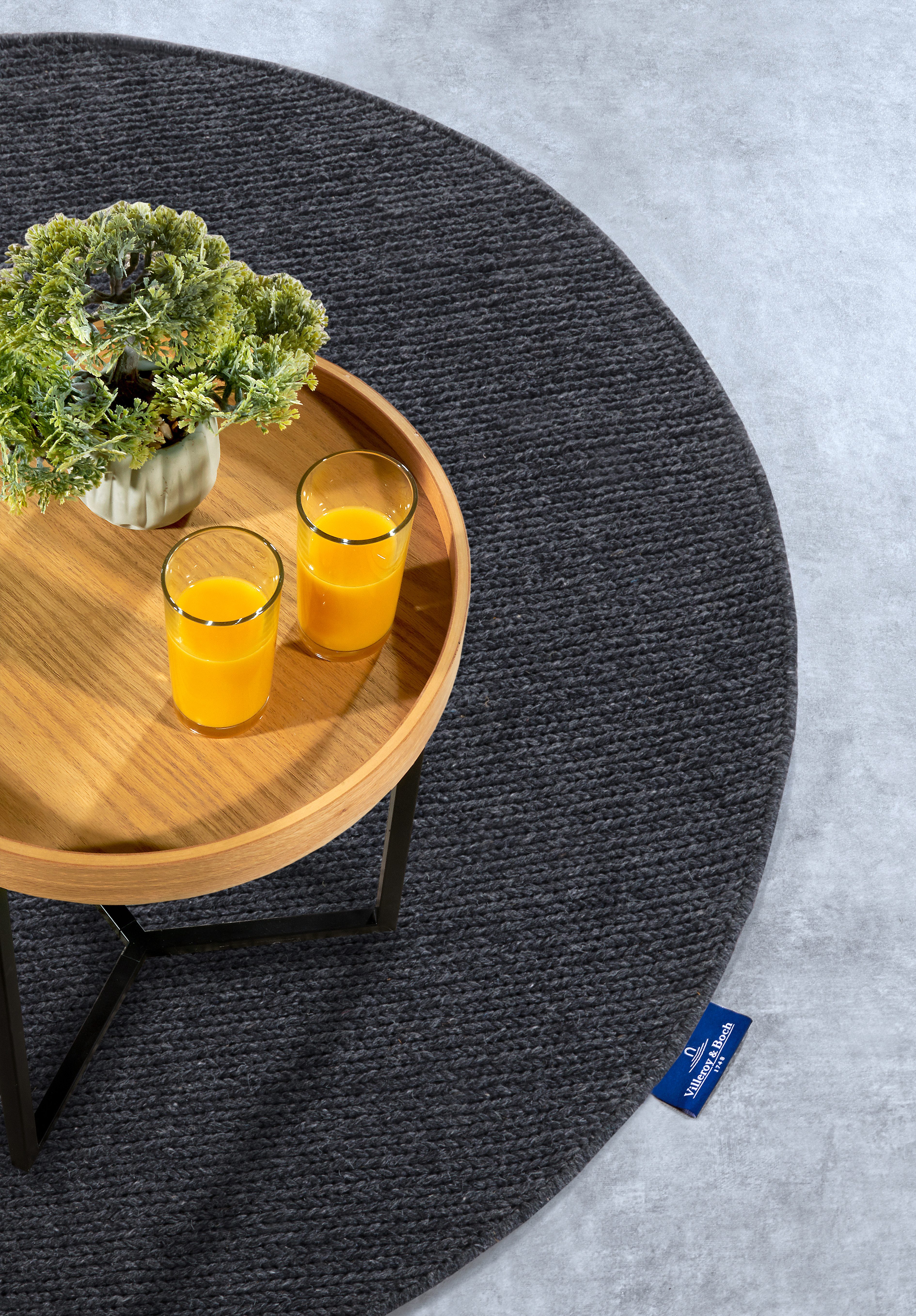 Villeroy & Boch Wollen kleed Francois in rond, ovaal, loper, handgeweven, wol, woonkamer, slaapkamer