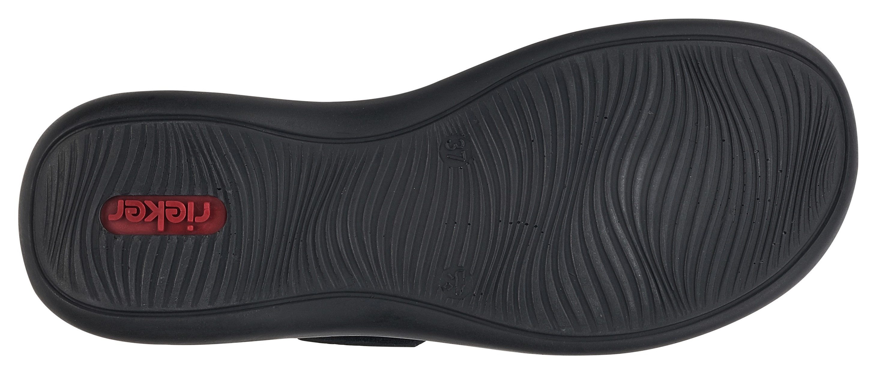 Rieker Clogs , pantoffel, zomerschoen, instapschoen met praktische klittenbandsluiting