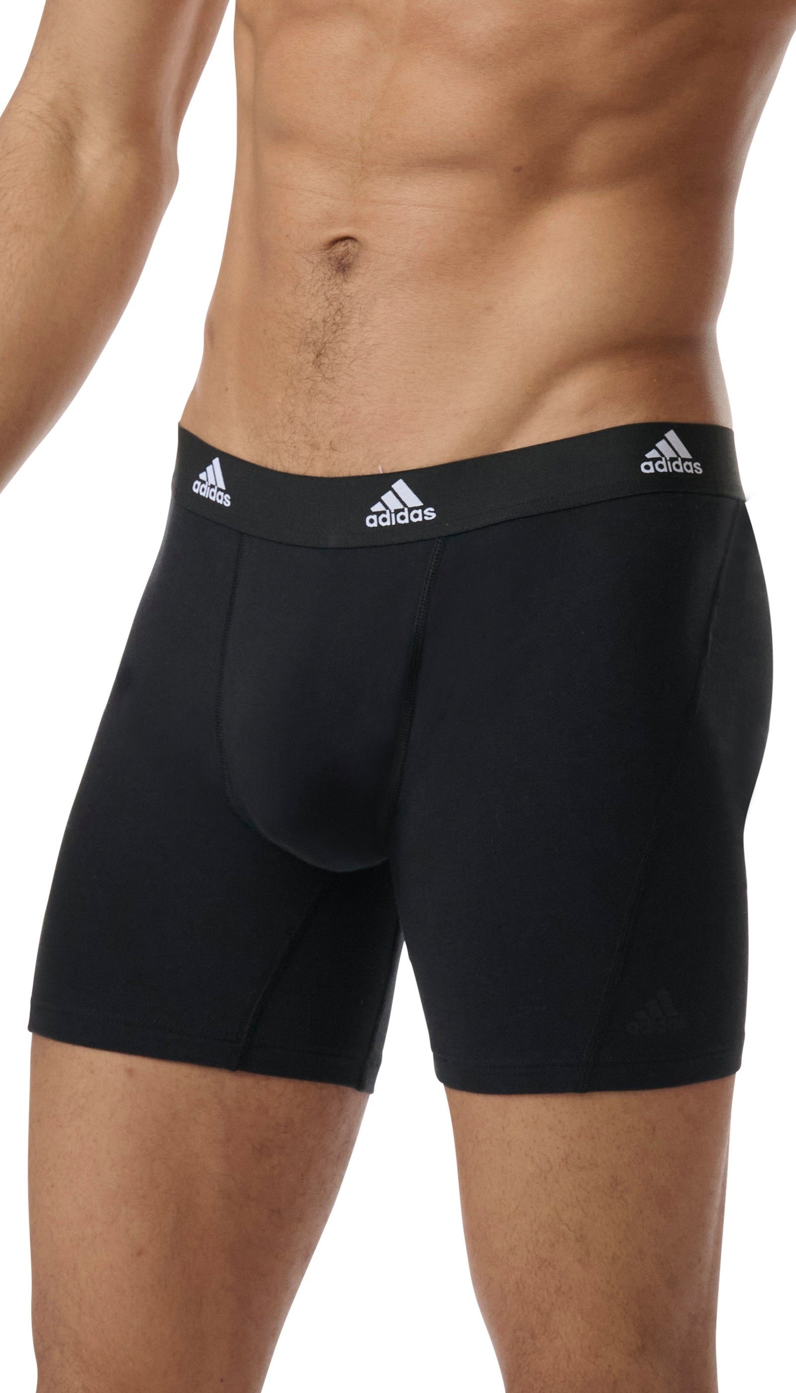 adidas Sportswear Lange boxershort Active Flex Cotton Real Cool Cotton™ snel drogen & vochtabsorberend (Set van 3)