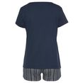 s.oliver red label beachwear shortama met noors dessin blauw