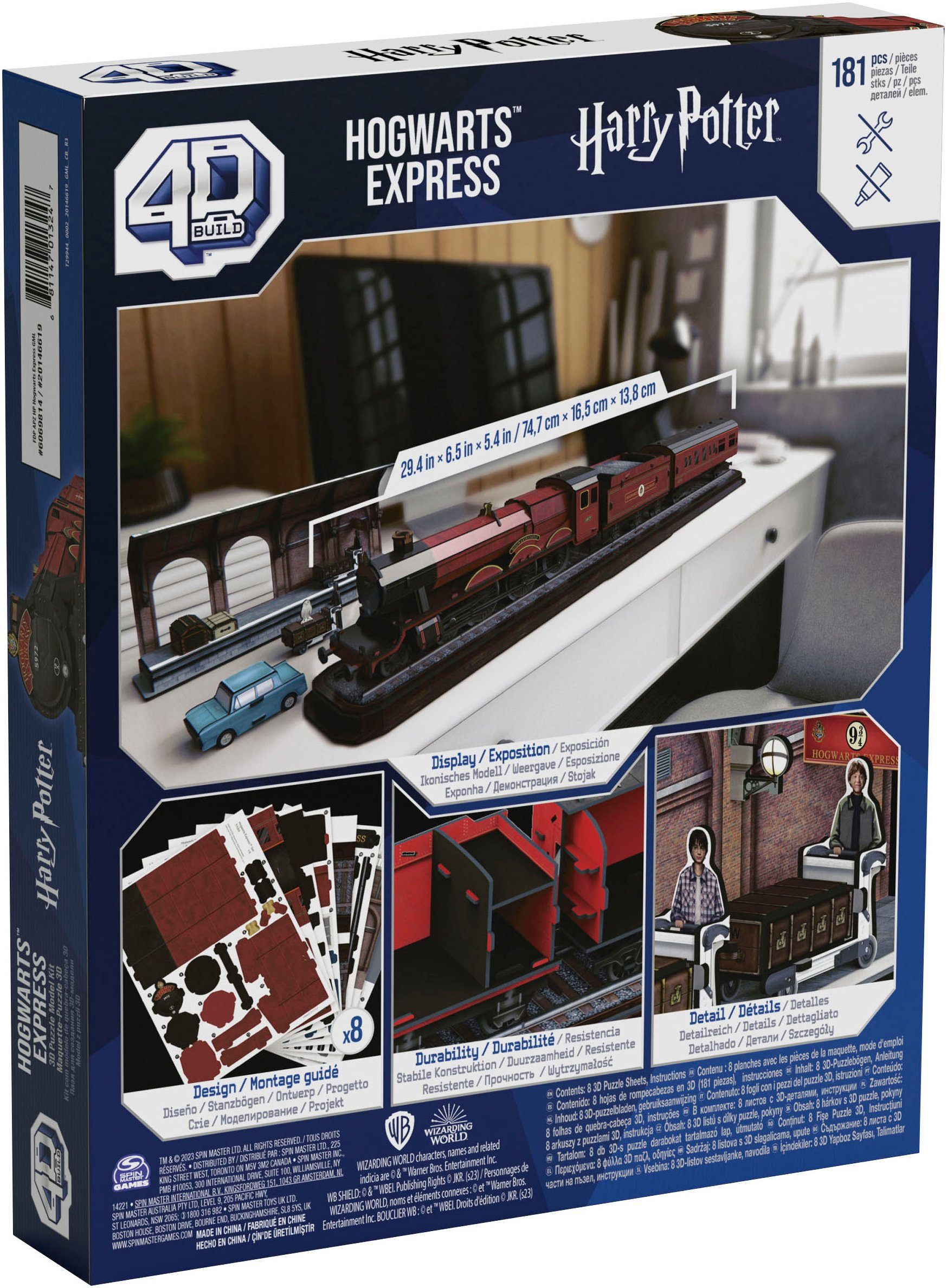 Spin Master 3D-puzzel 4D Build - Harry Potter - Hogwarts Express