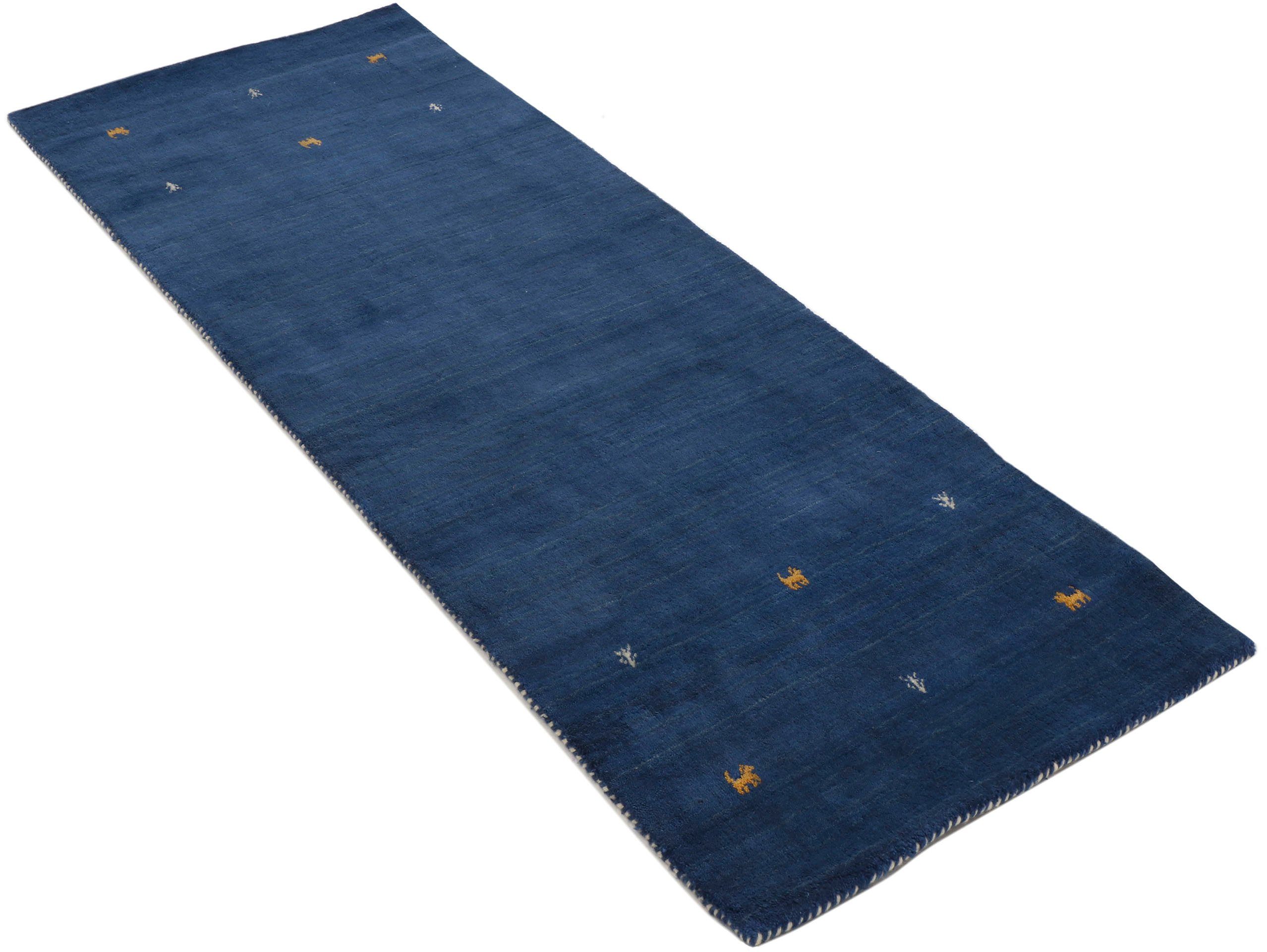 carpetfine Wollen kleed Gabbeh Uni, ook als loper verkrijgbaar