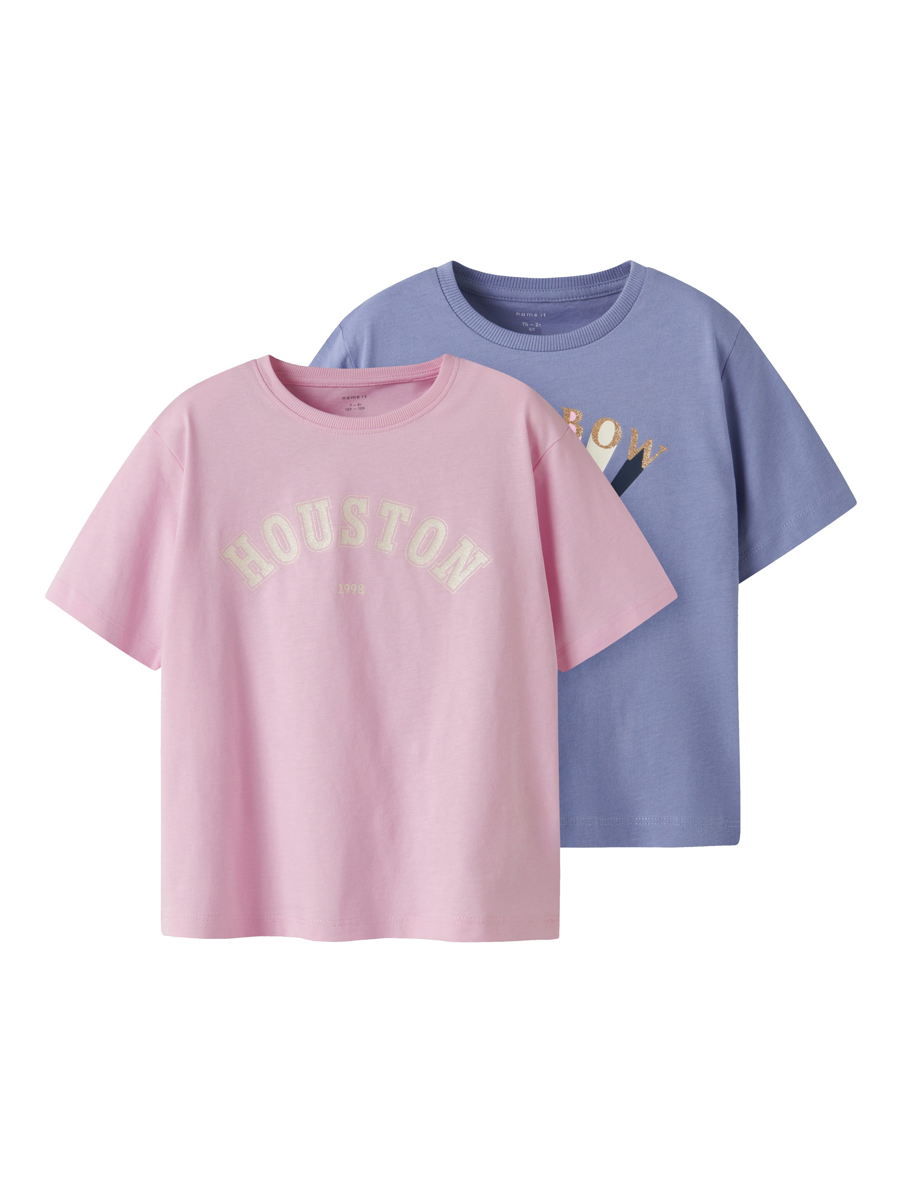 Name It T-shirt NMFKATINKA 2P SS NREG TOP PB (set, 2-delig)