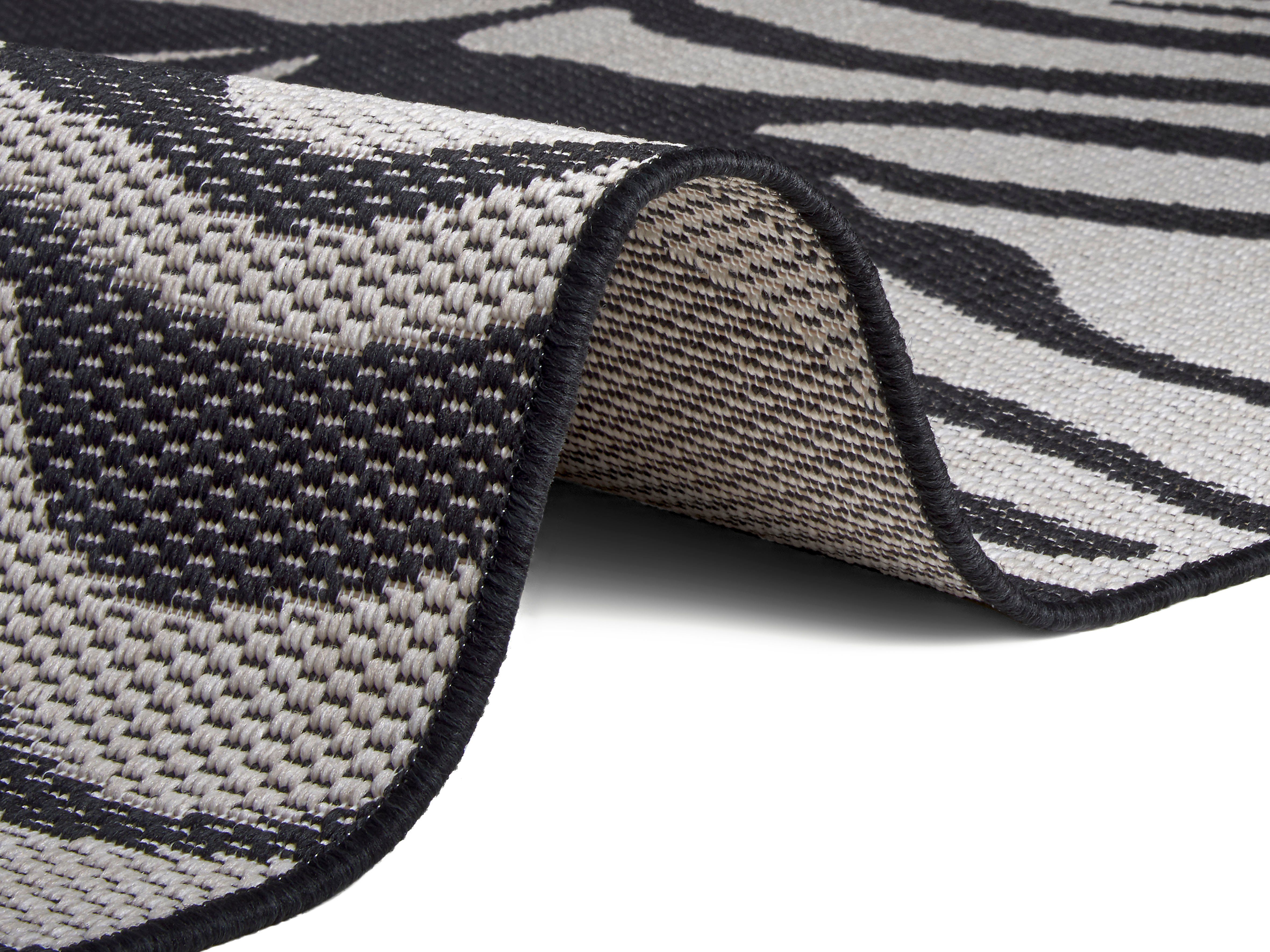 Home affaire Vloerkleed Zadie Zebradesign, robuust, gemakkelijk in onderhoud, platweefsel