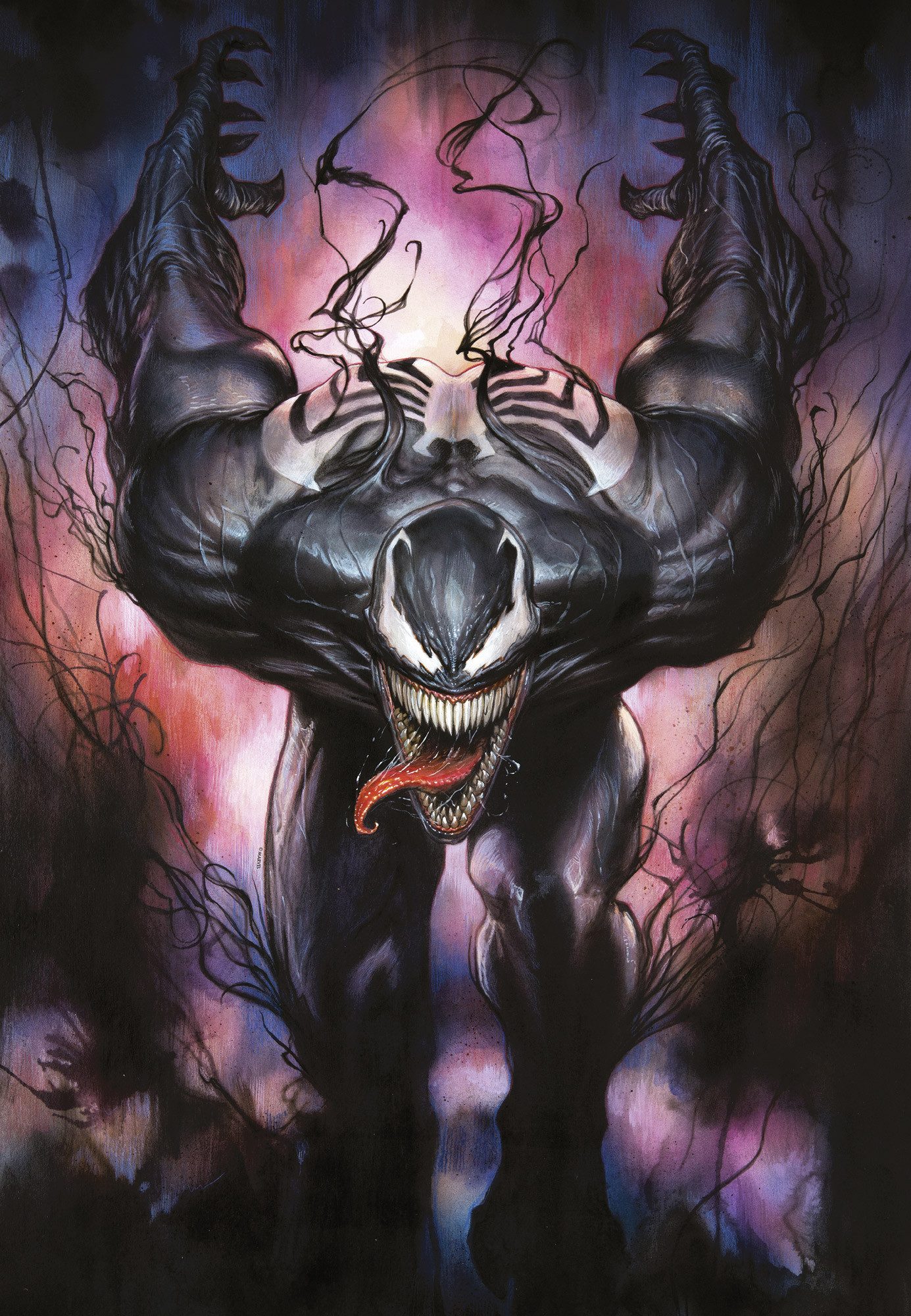 Komar Artprint op linnen Marvel Venom Attack 400 x 260 cm (breedte x hoogte) - behang, vlies, woonkamer, slaapkamer (1 stuk)