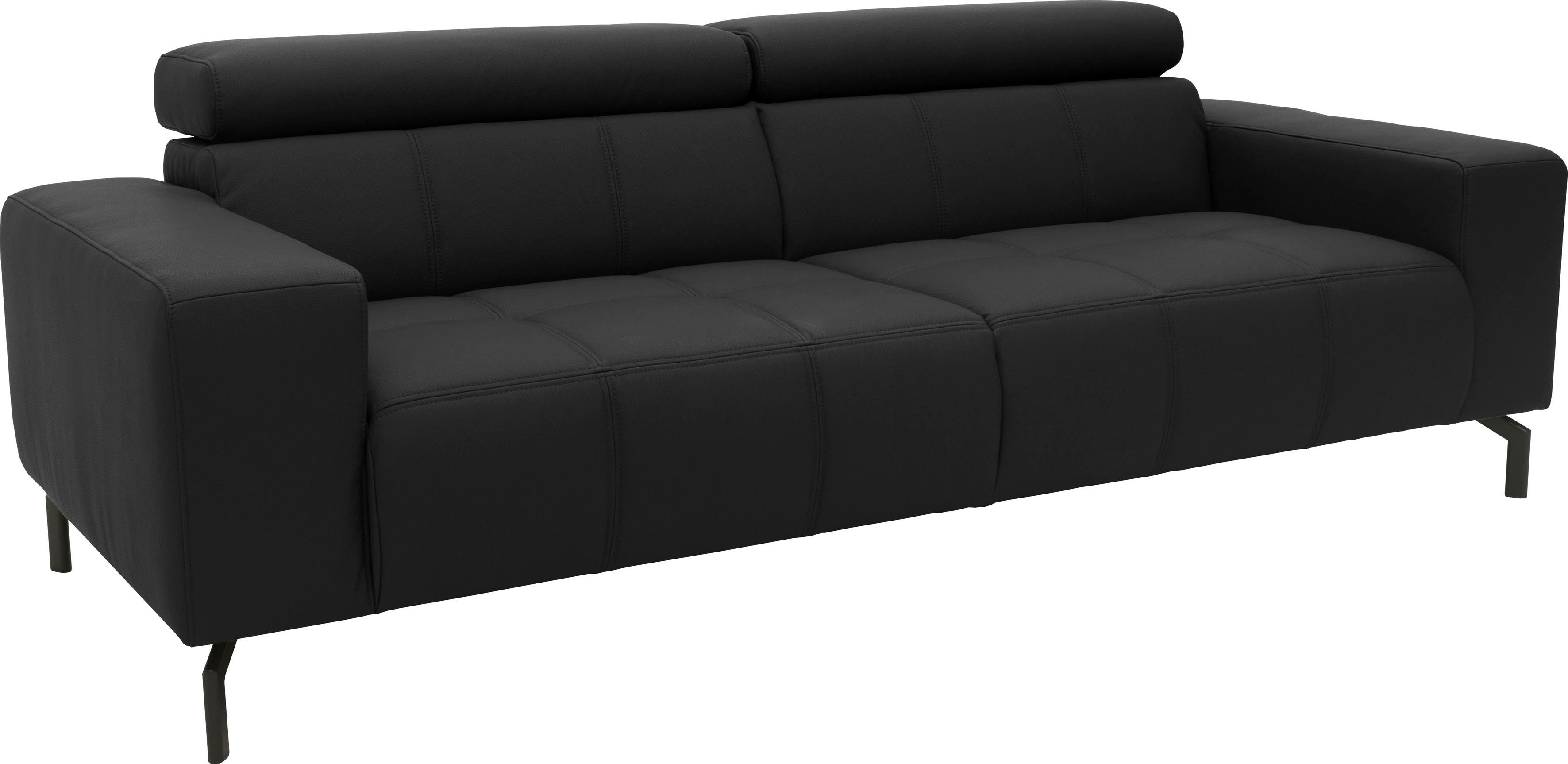 DOMO collection 2,5-zitsbank Cunelli tijdloos en elegant, moderne zitnaden als designelement,