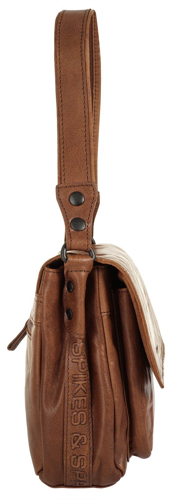 Spikes & Sparrow Schoudertas echt leder