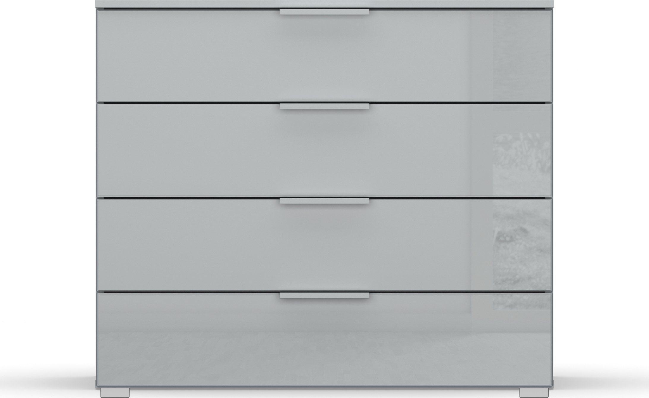 rauch Ladekast Sideboard commode ladecommode KOLUNA met glasfront Breedte 93 cm met 4 grote lades voor veel opbergruimte MADE IN GERMANY