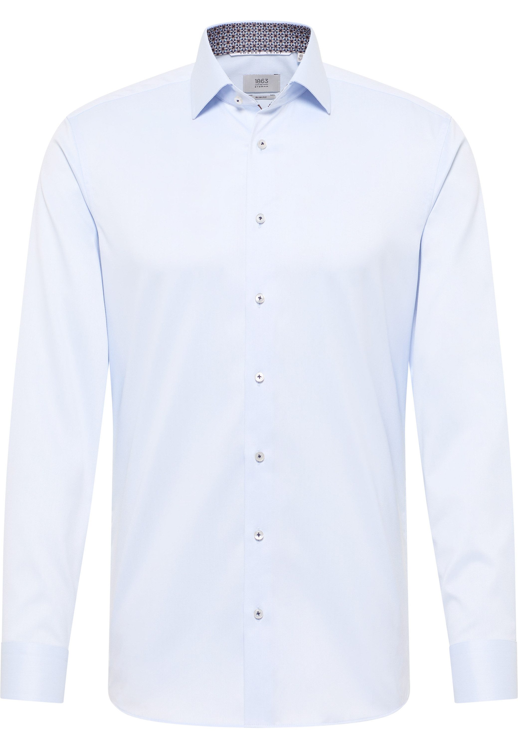 Eterna Overhemd met lange mouwen Slim fit NON IRON (strijkvrij)