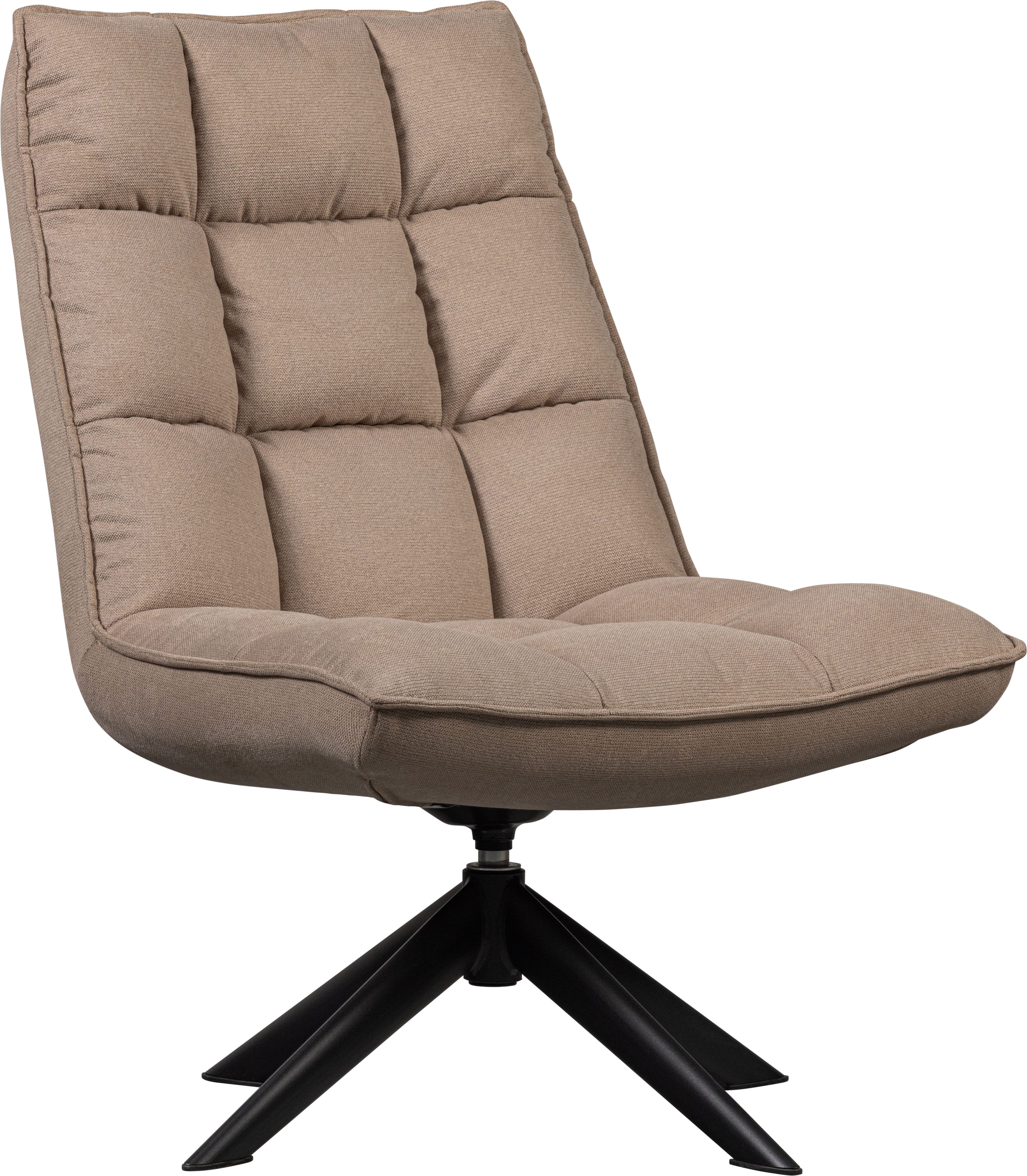 WOOOD Jouke Draaifauteuil Polyester Zand 97x70x85