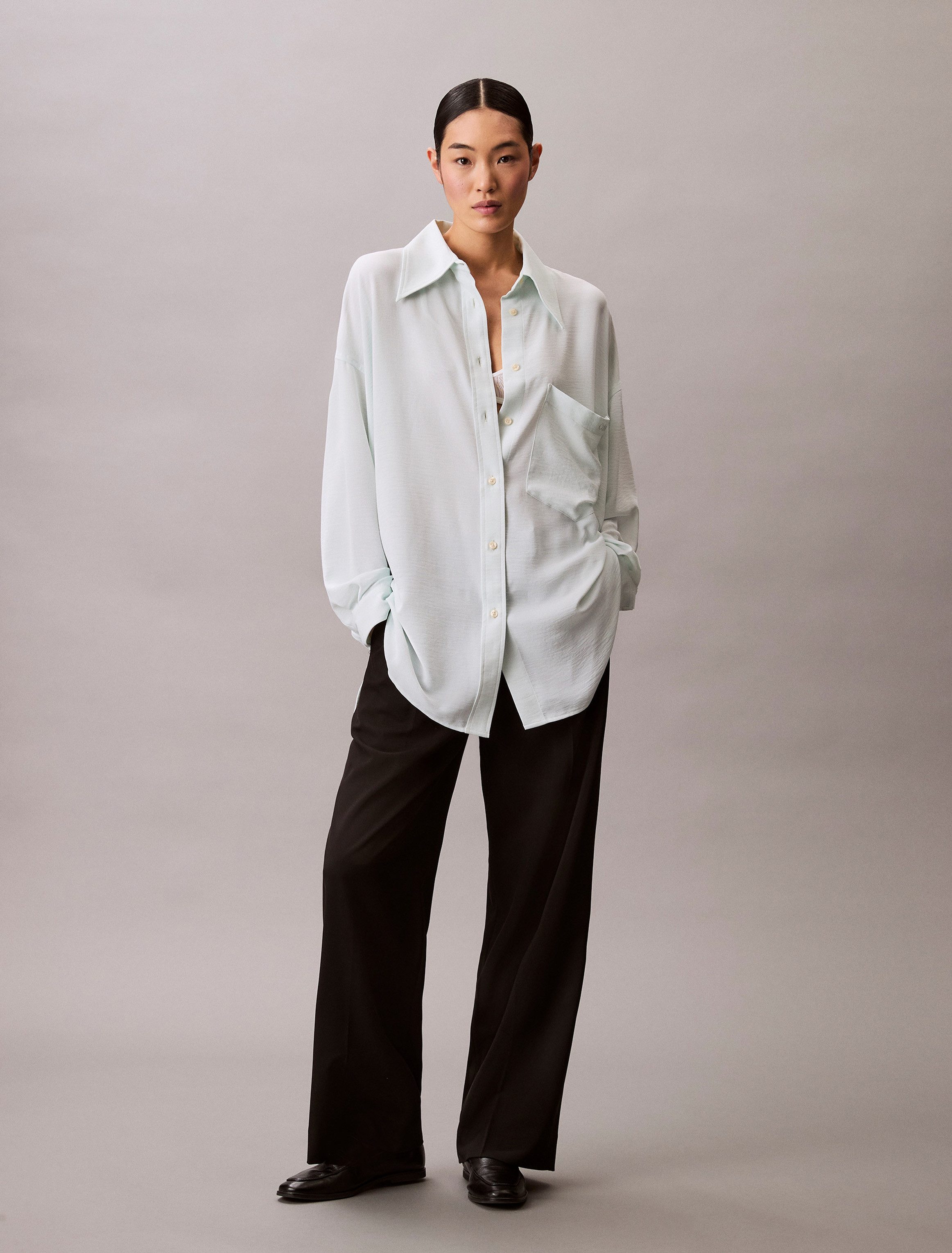 Calvin Klein Overhemdblouse GAUZE SHIRT