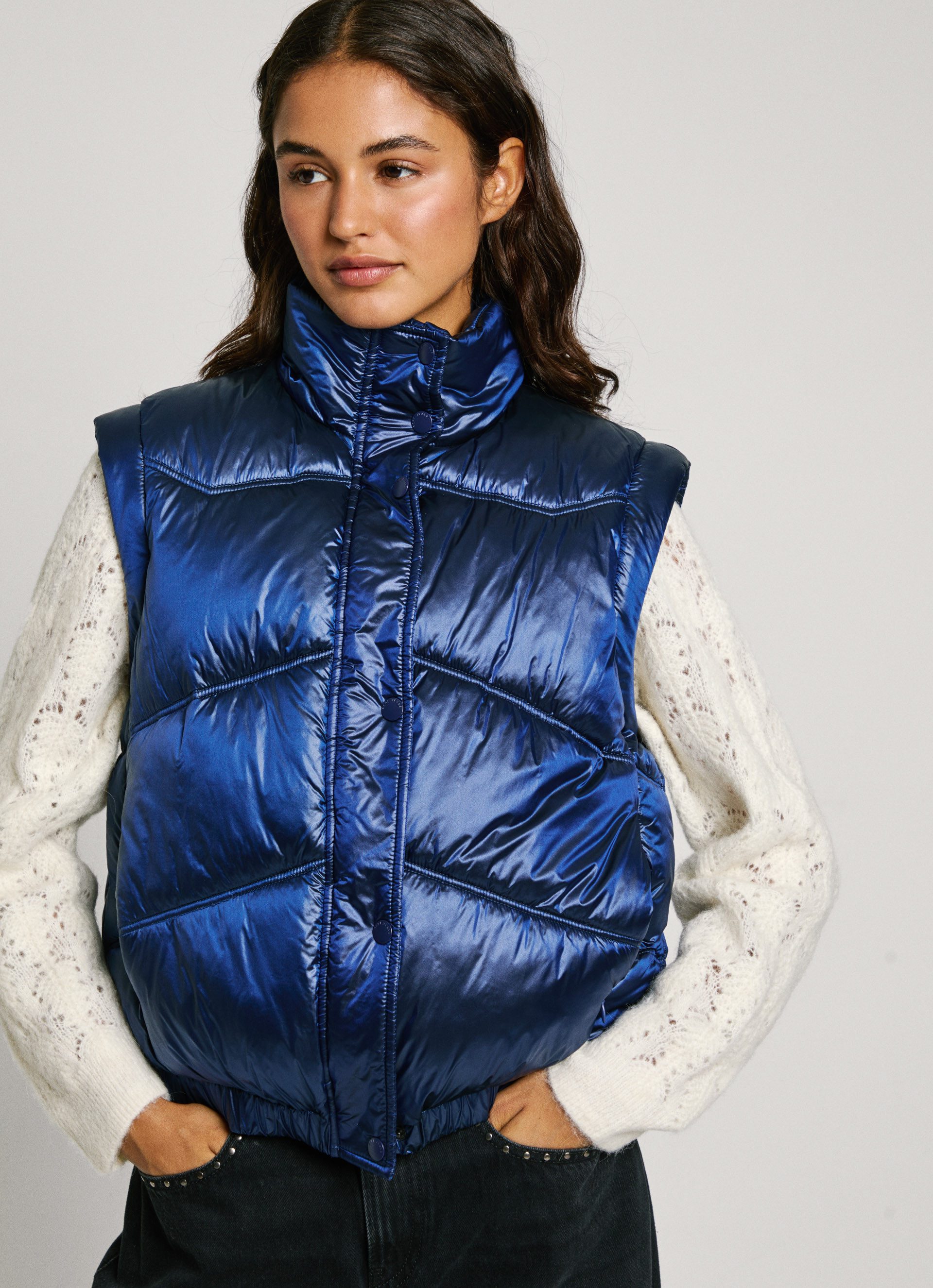 Pepe Jeans Gewatteerde jas FLORA in praktisch 2-in-1 ontwerp