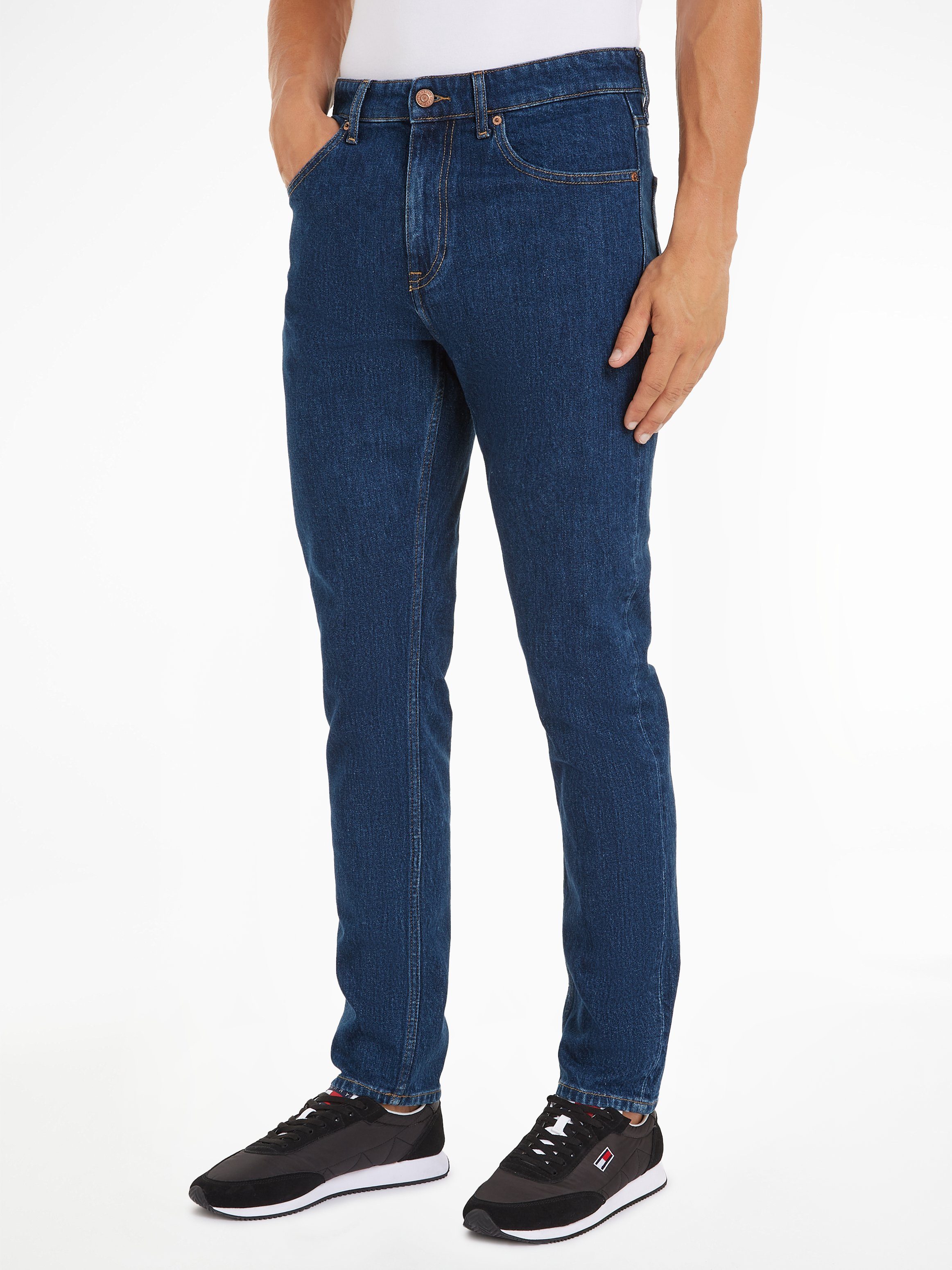 TOMMY JEANS Slim fit jeans SCANTON SLIM in 5-pocketsstijl heren slim fit jeans maat 31 blauw