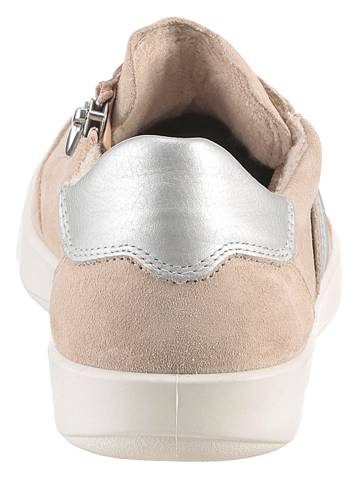 Legero Sneakers Silence , retro sneaker, veterschoen met extra binnenrits