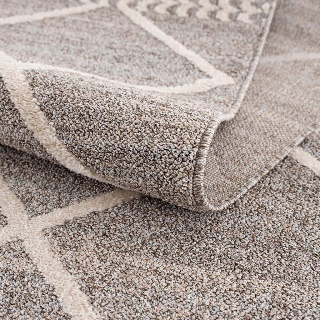 Carpet City Vloerkleed Art 2645 Korte pool, ruiten-look, ideaal voor hal & entree