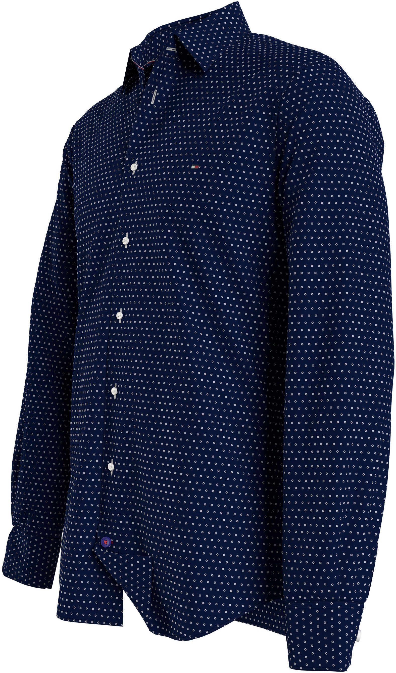 Tommy Hilfiger Businessoverhemd CL-W OXF CIRCLE PRINT SHIRT SF