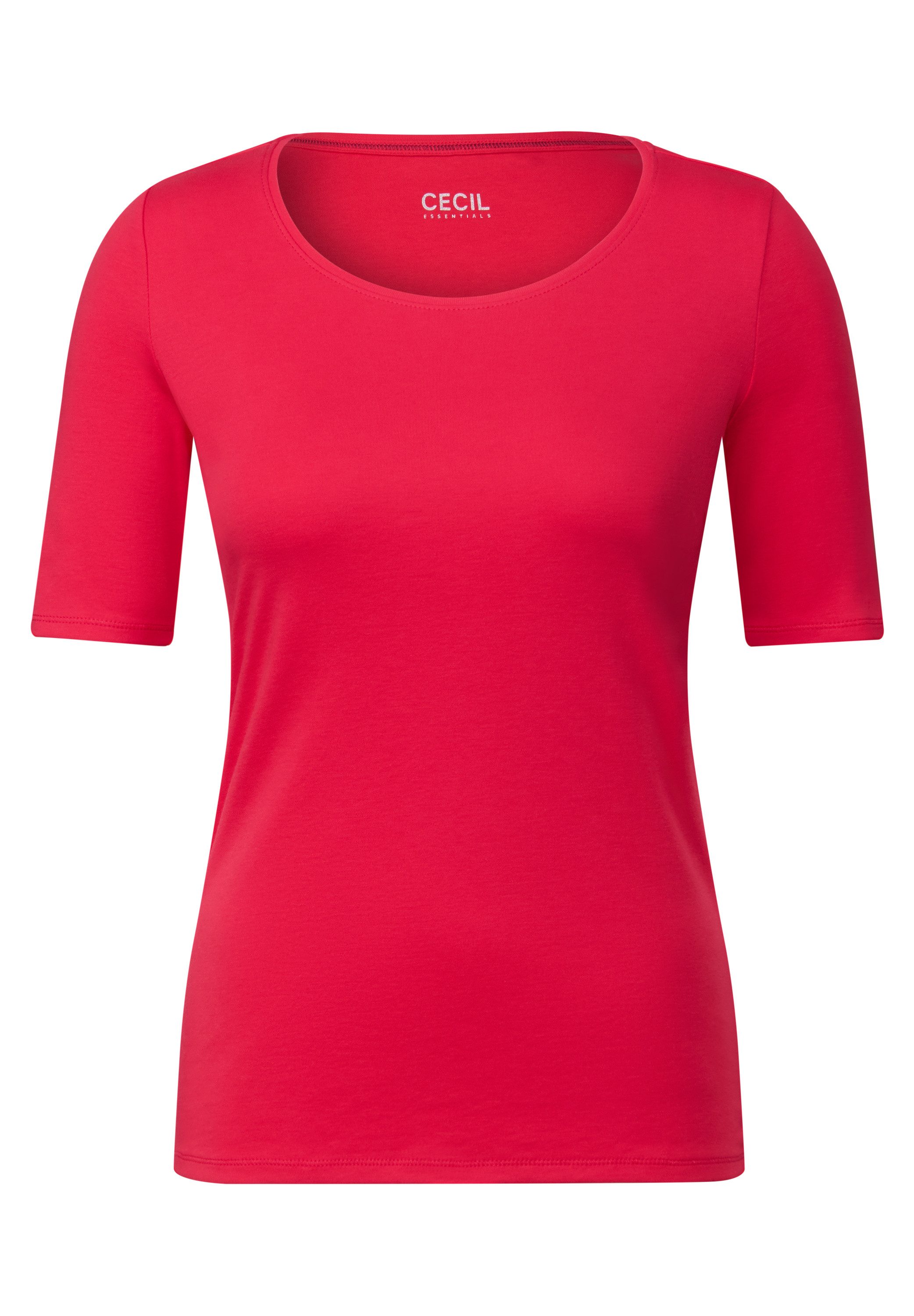 Cecil T-shirt Stijl Lena met klassieke ronde hals
