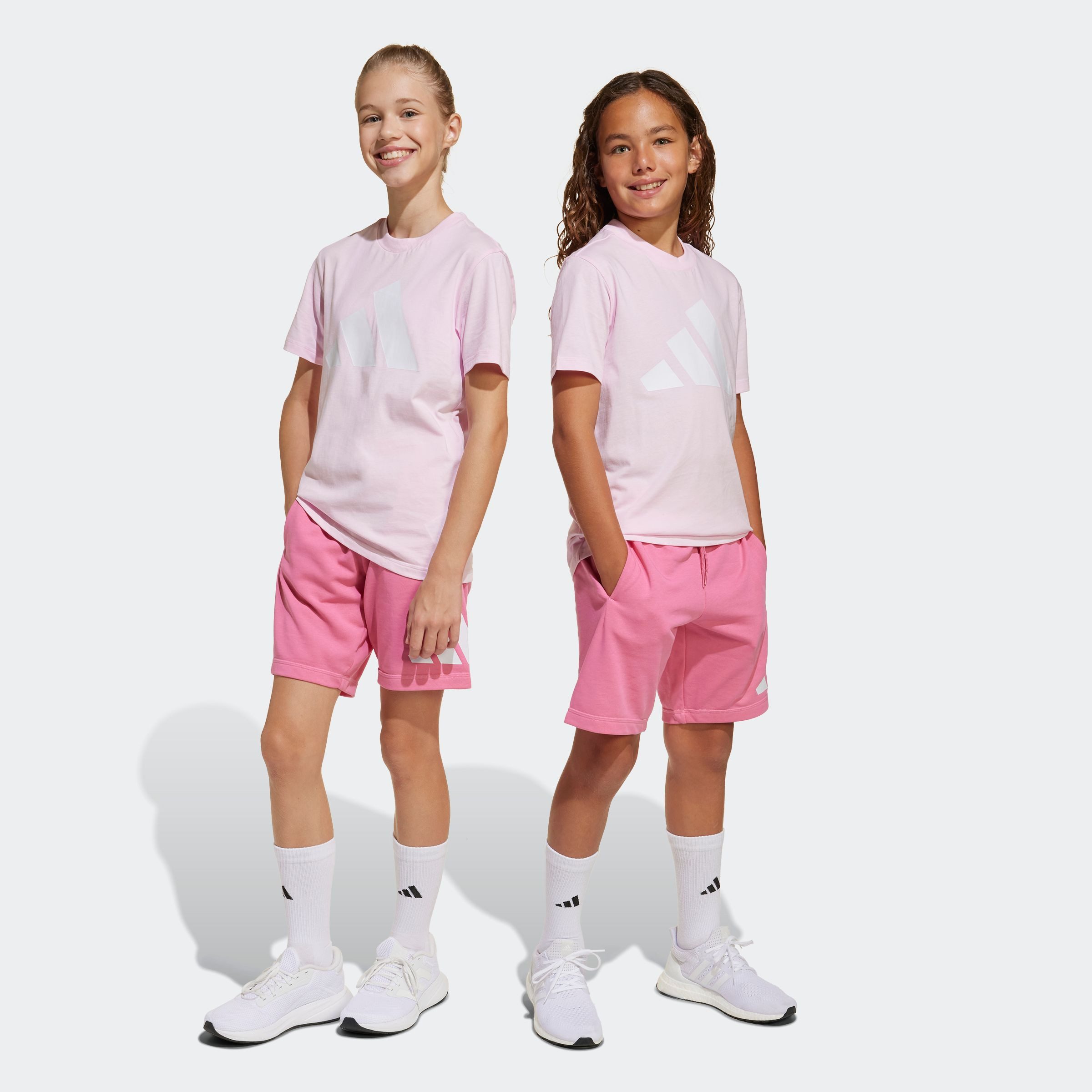 adidas Sportswear Trainingspak J BL T-SET (2-delig) kinderen trainingspakken maat 176 roze