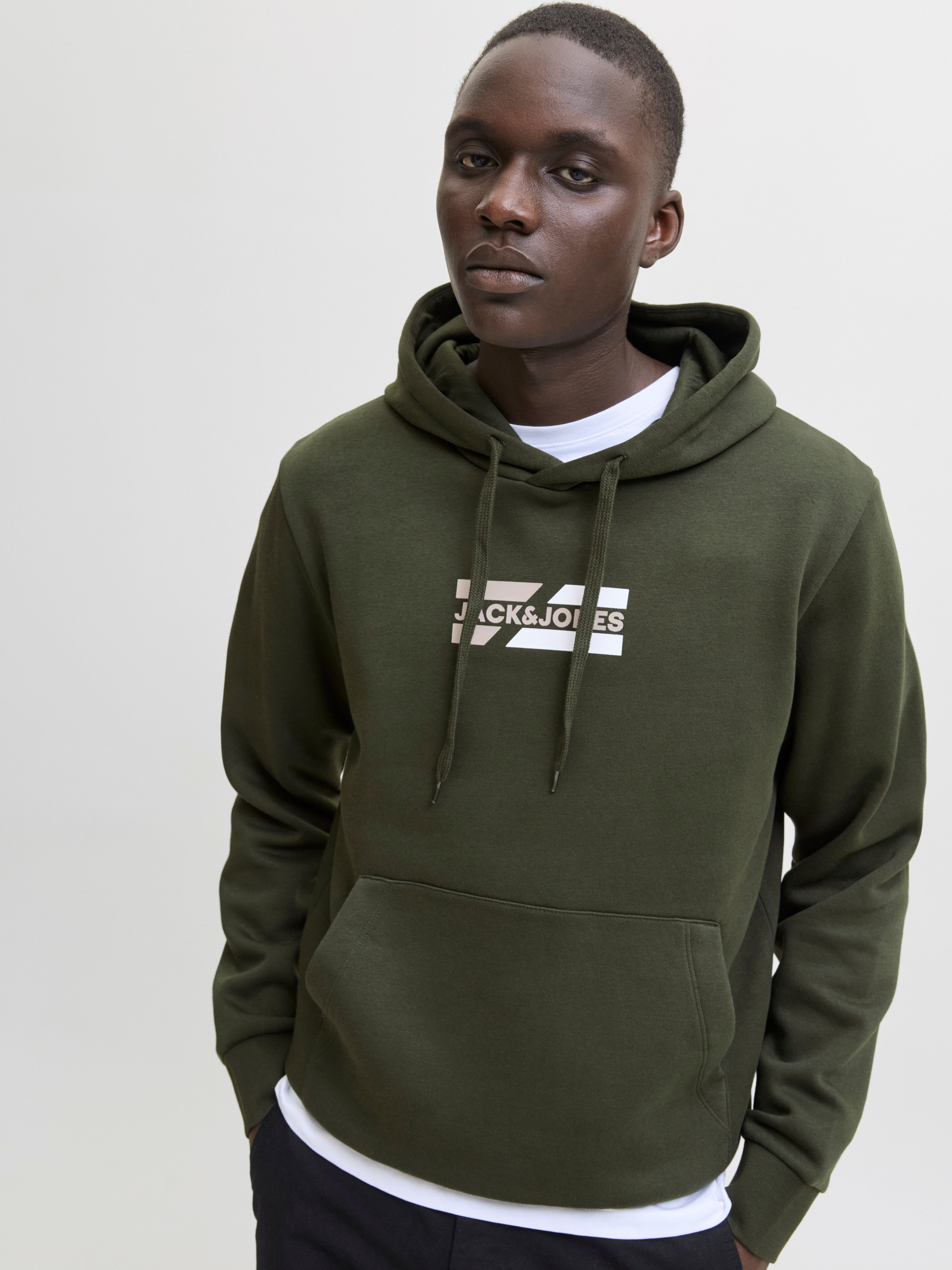 Jack & Jones Hoodie JJECORP GRAPHIC SWEAT HOOD NOOS